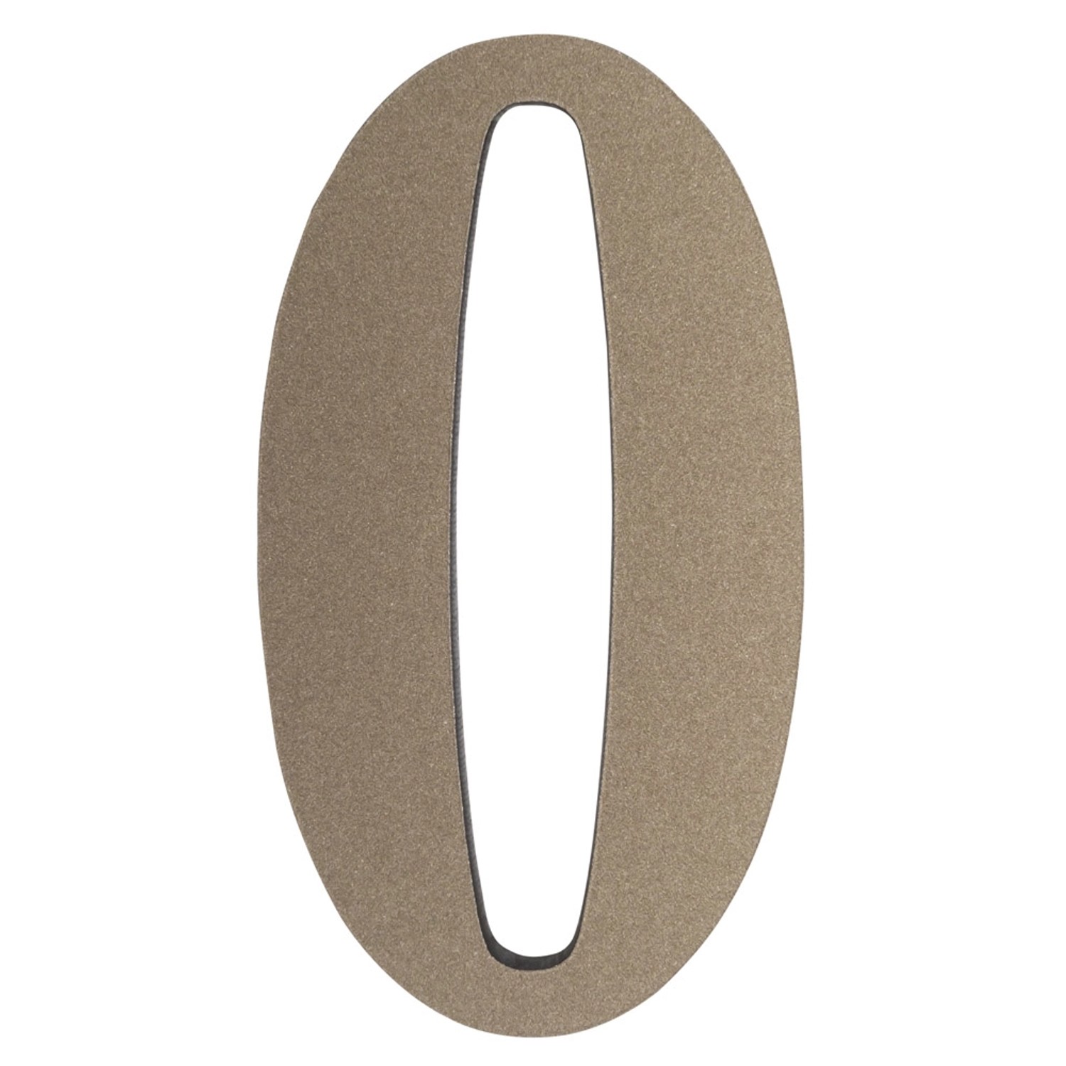 Metro Cyfra 0 plastikowa samoprzylepna platyna wys. 5cm