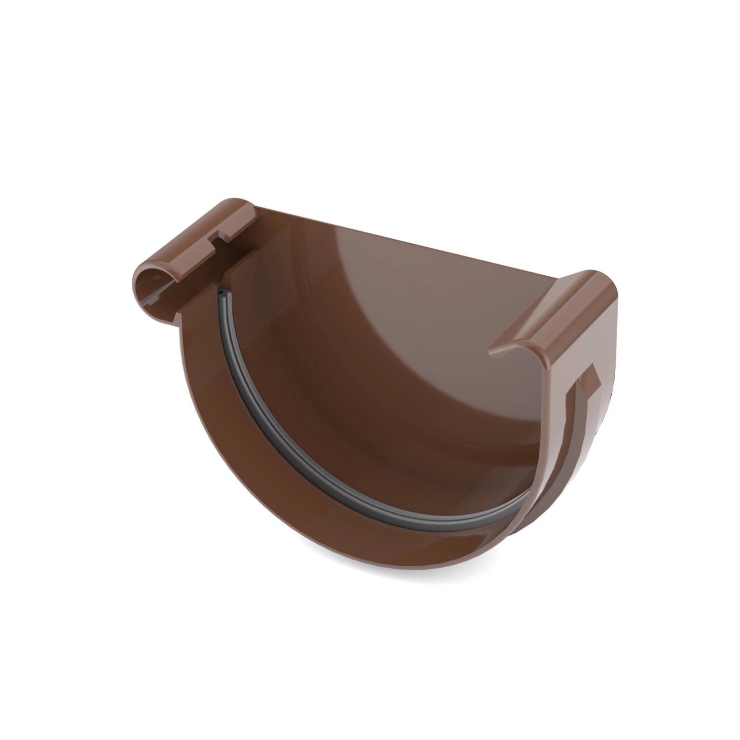 Bryza Denko lewe 75 mm PVC brąz