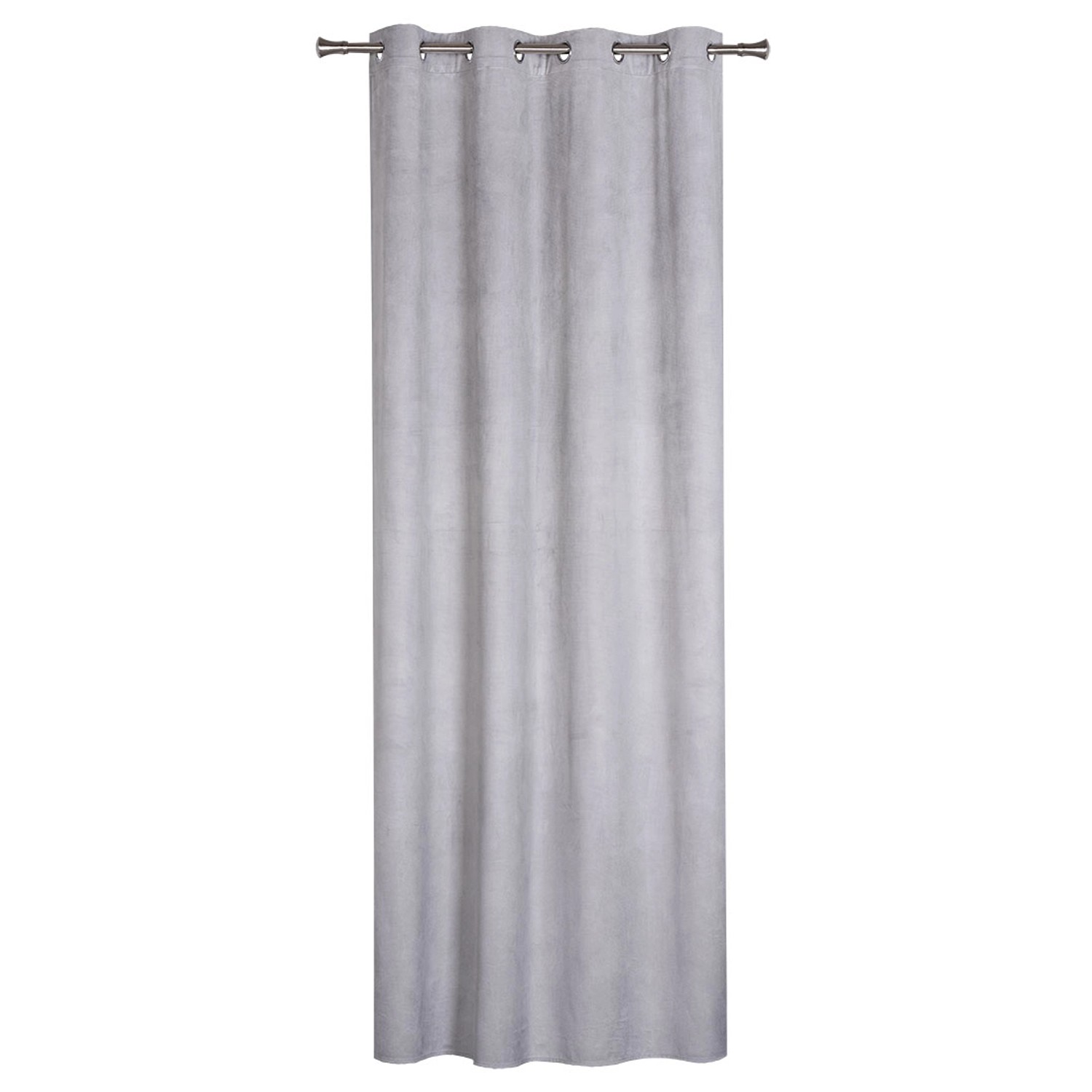 Zasłona GRATER na przelotkach 140 cm x 260 cm jasnoszara