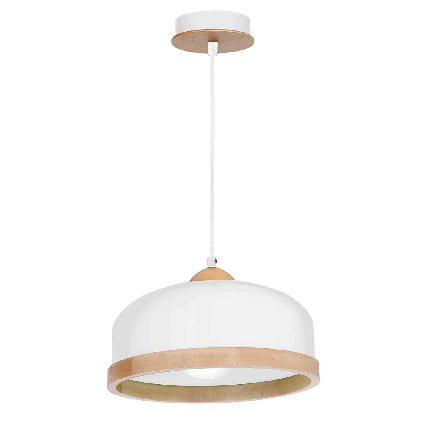 MiLAGRO Lampa wisząca Studio 1x15W LED E27 śr. 32 cm biała