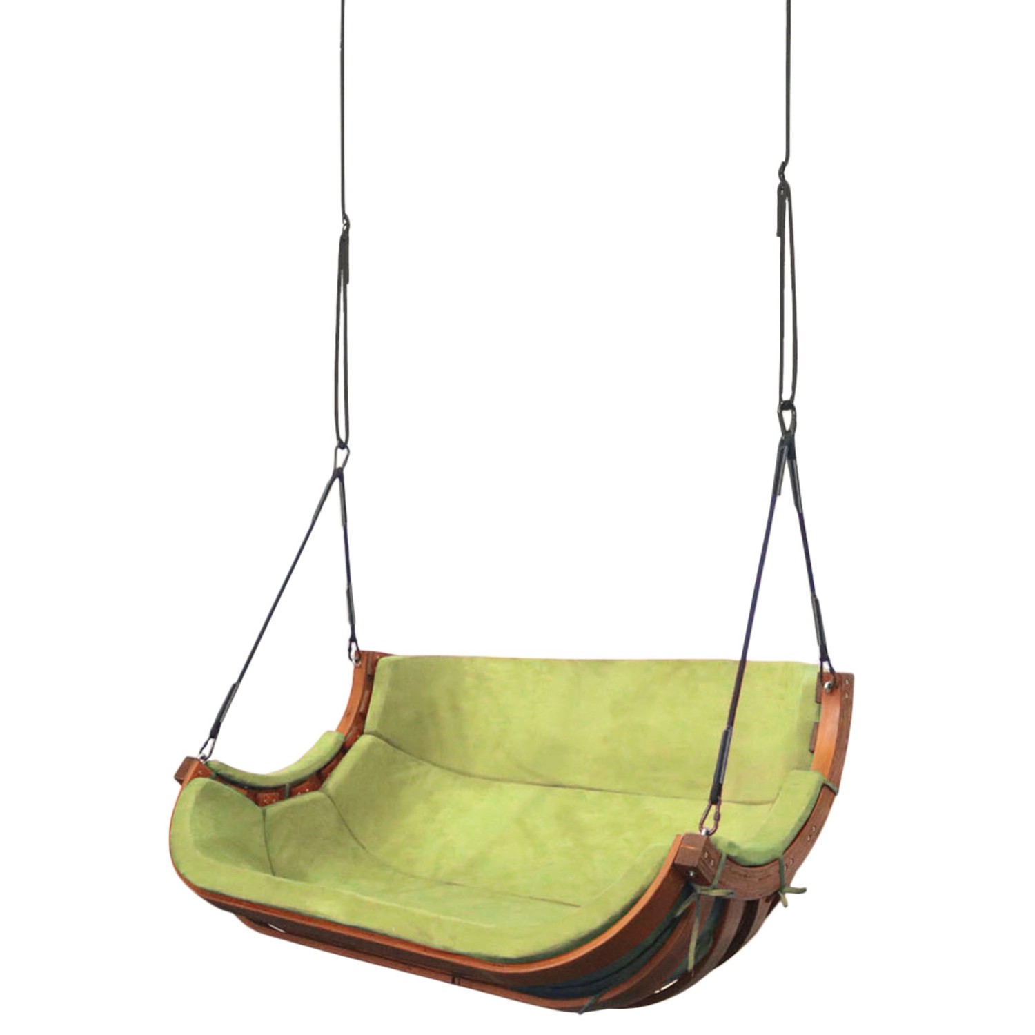 Fotel wiszący ALPHA 2 bez belki zielony