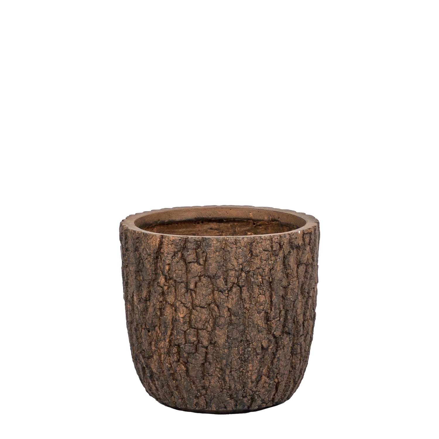 Donica ceramiczna Forrest brązowa - 36 x 34 cm