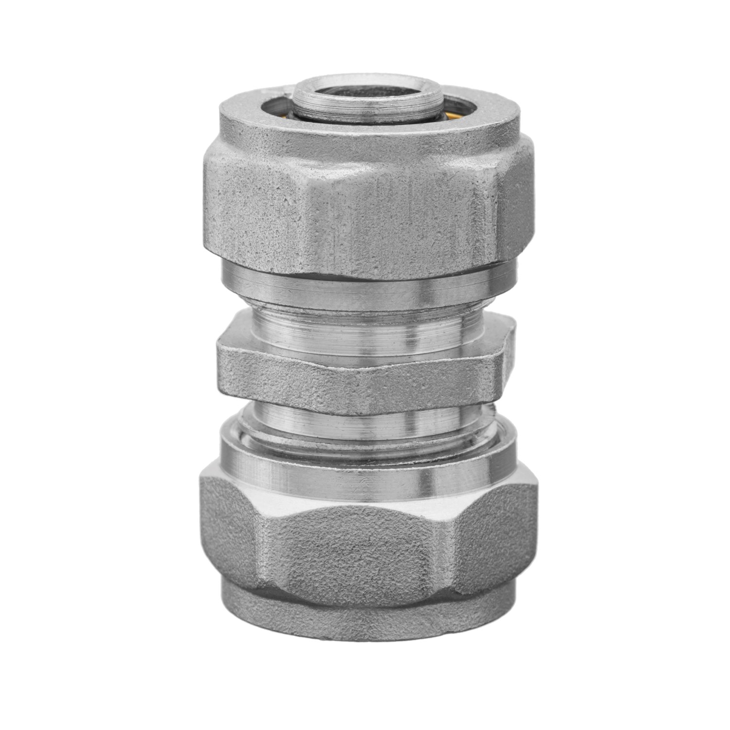 Invena Dwuzłączka pex/pex 16 mm x 16 mm x 2-wkład aluminiowy