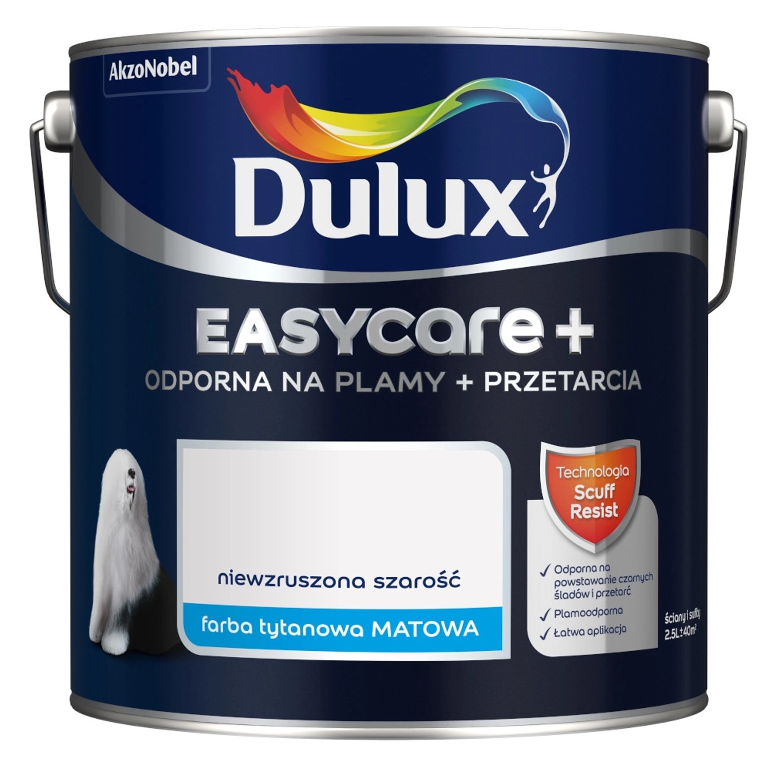 Farba Dulux EasyCare+ niewzruszona szarość 2,5L