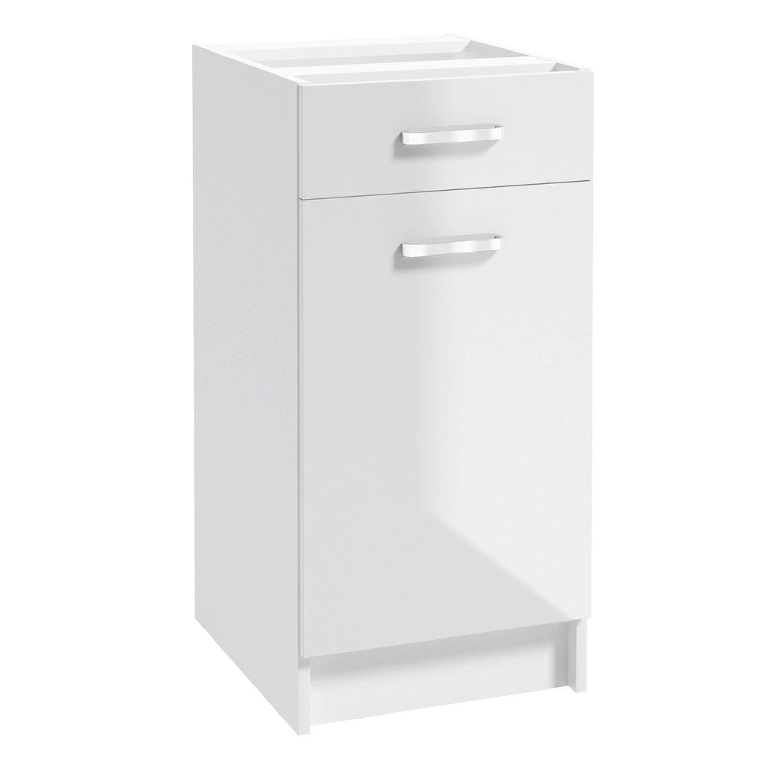 Defra Szafka kuchenna dolna z szufladą NAPOLI biel/chrom 40 cm