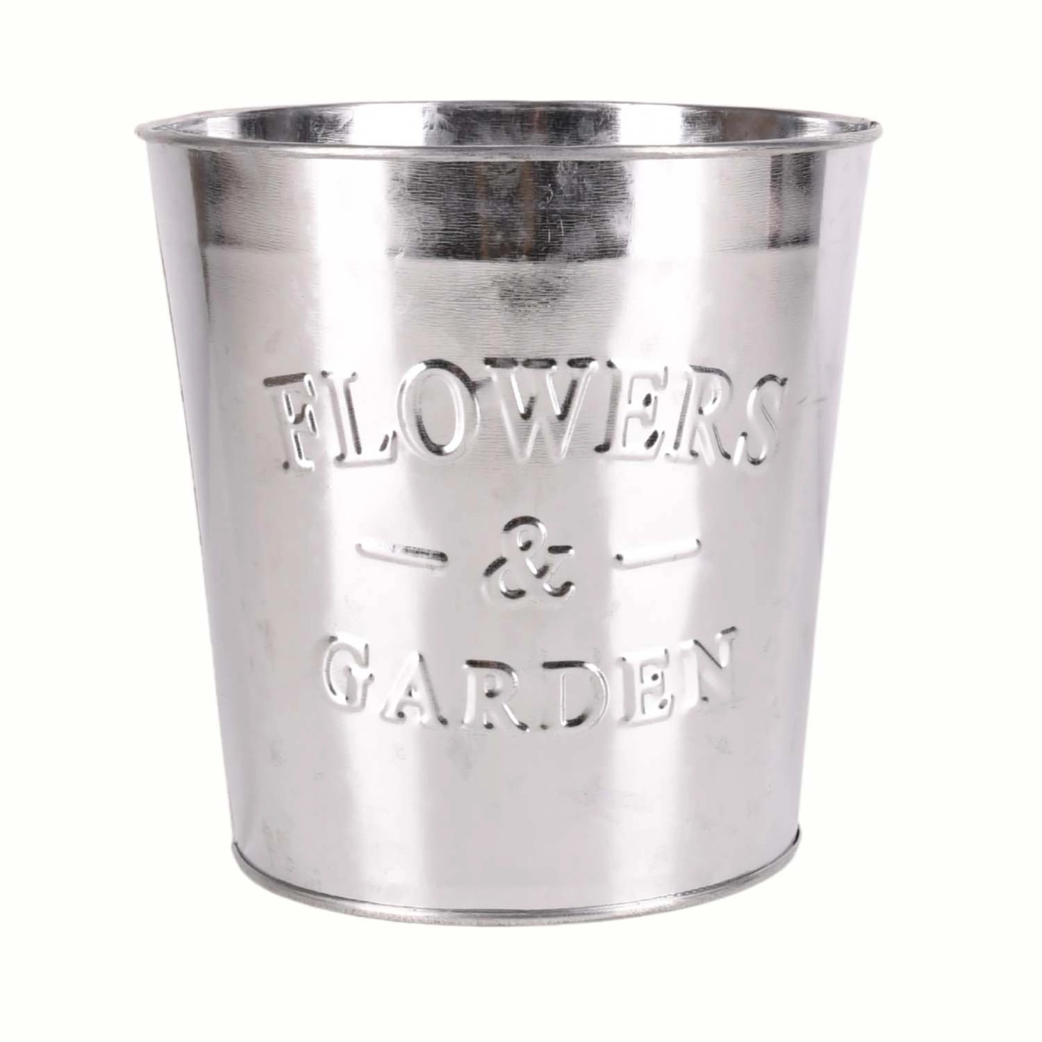 Osłonka Flower Garden okrągła metalowa 16 cm