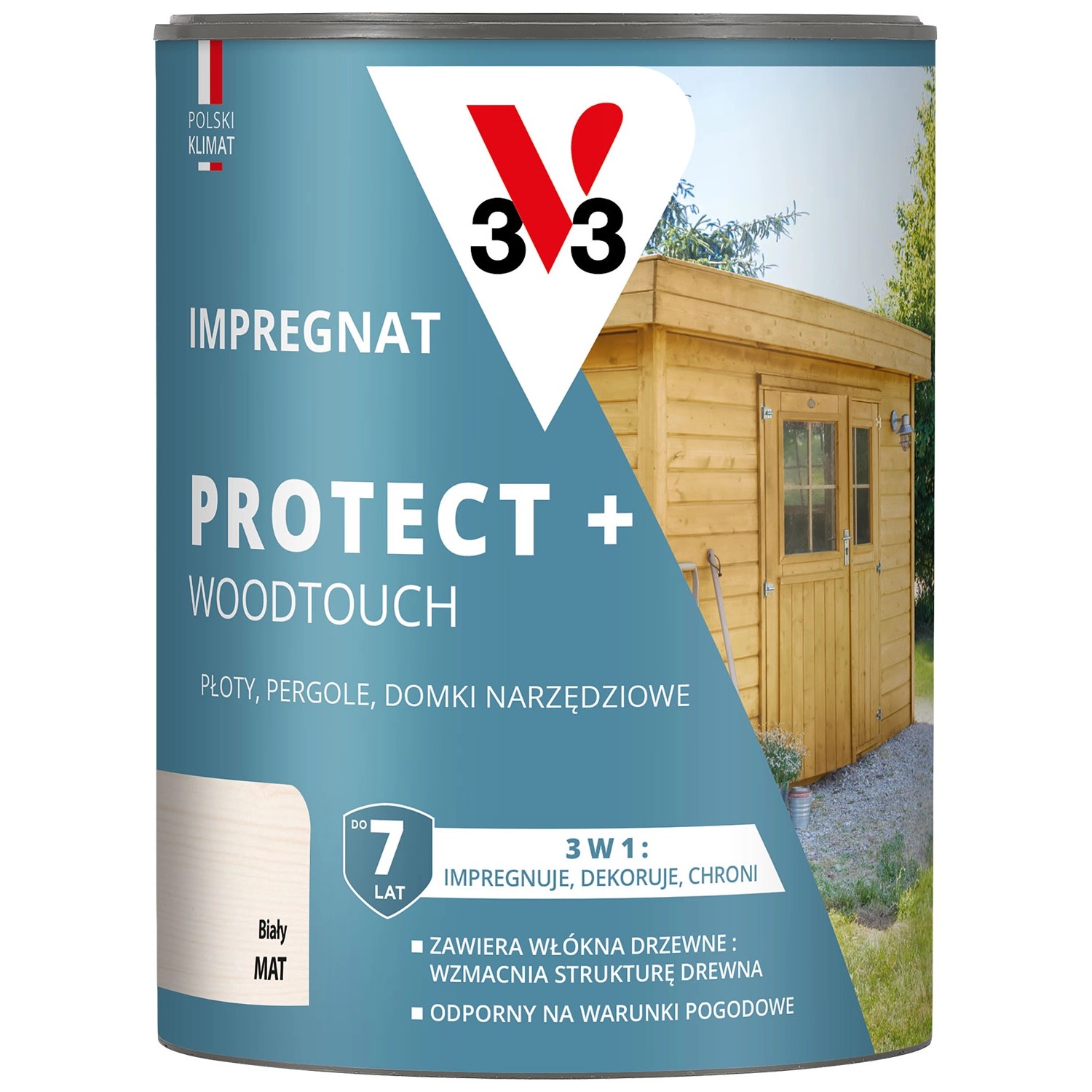V33 Impregnat Protect+ biały 0,7L