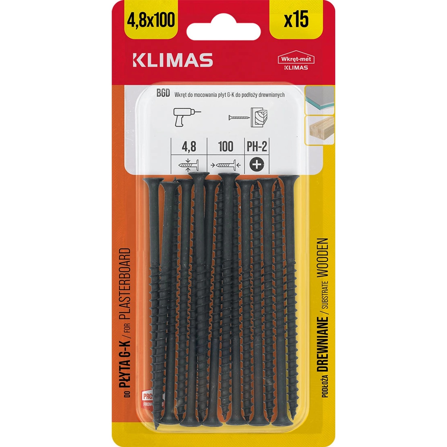 Wkręt-met Wkręt fosfatowany do drewna 4,8 mm x 100 mm