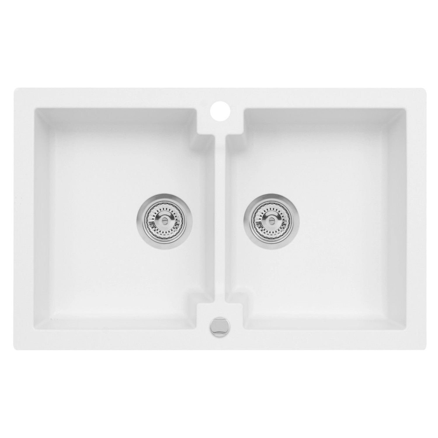 Zlewozmywak Mojito 16 2-kom. pure white 79x50 cm