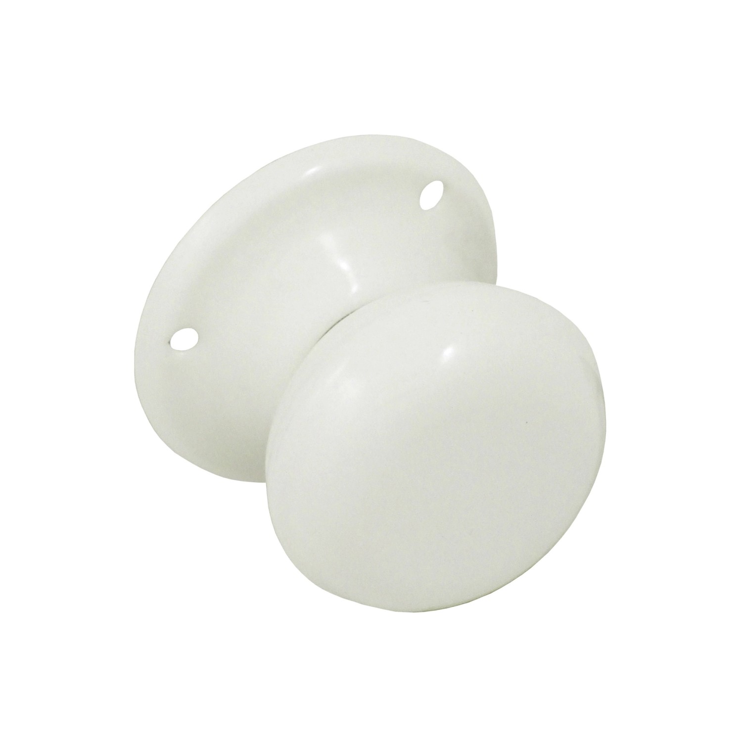 Gałka drzwiowa stała biała