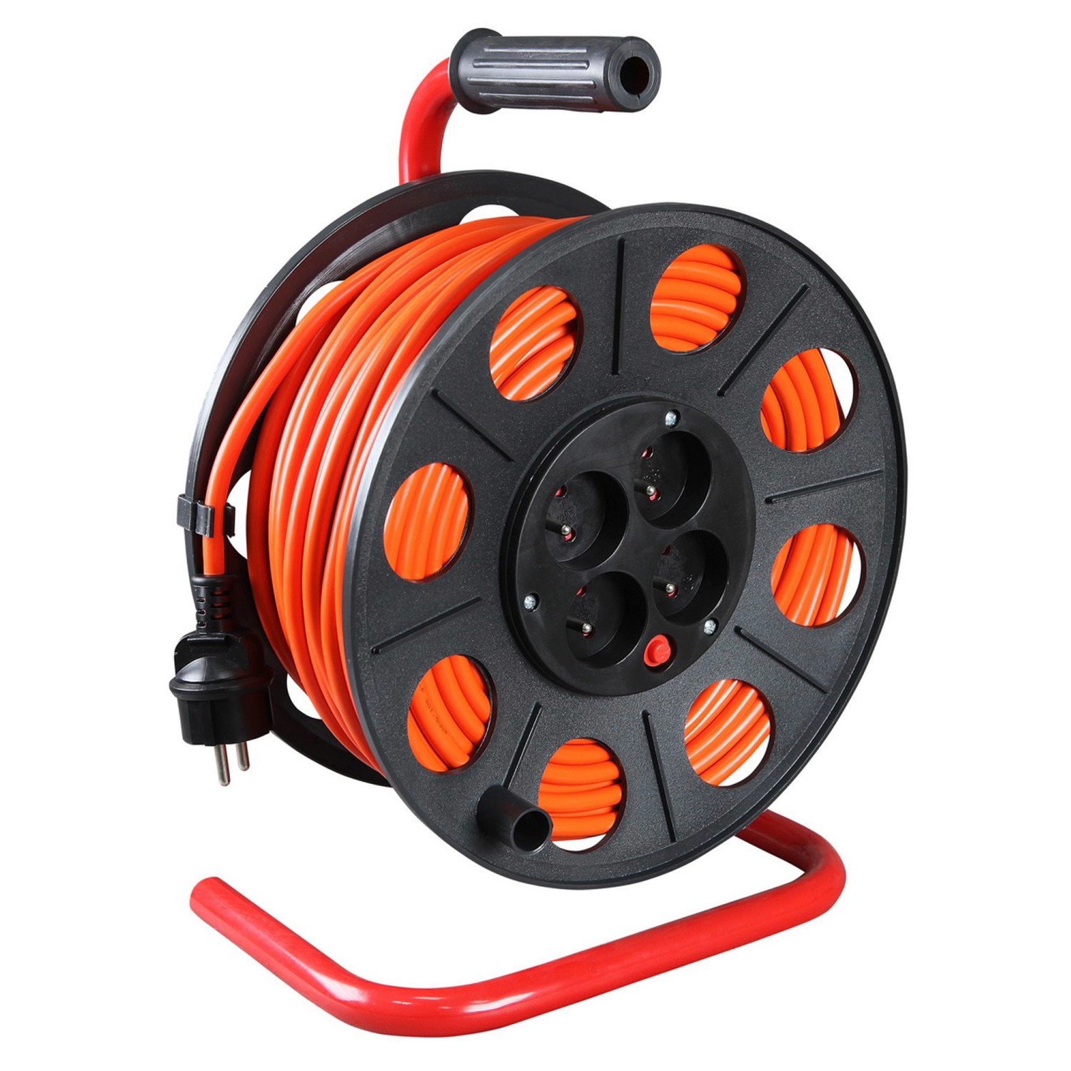 Jonex Przedłużacz bębnowy 4x2P+Z 40 m pomarańczowy