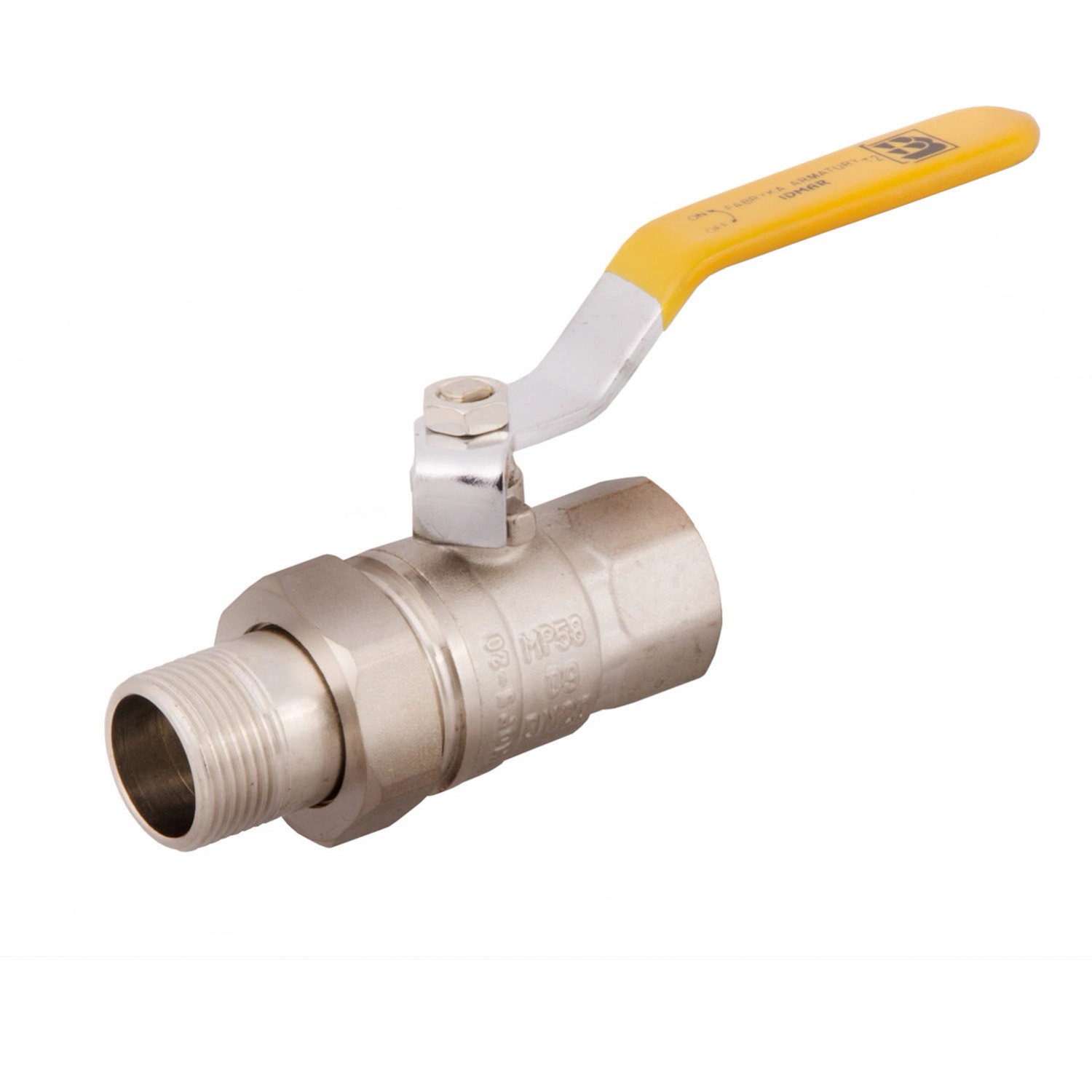 Idmar Zawór kulowy do gazu ze śrubunkiem 1/2"