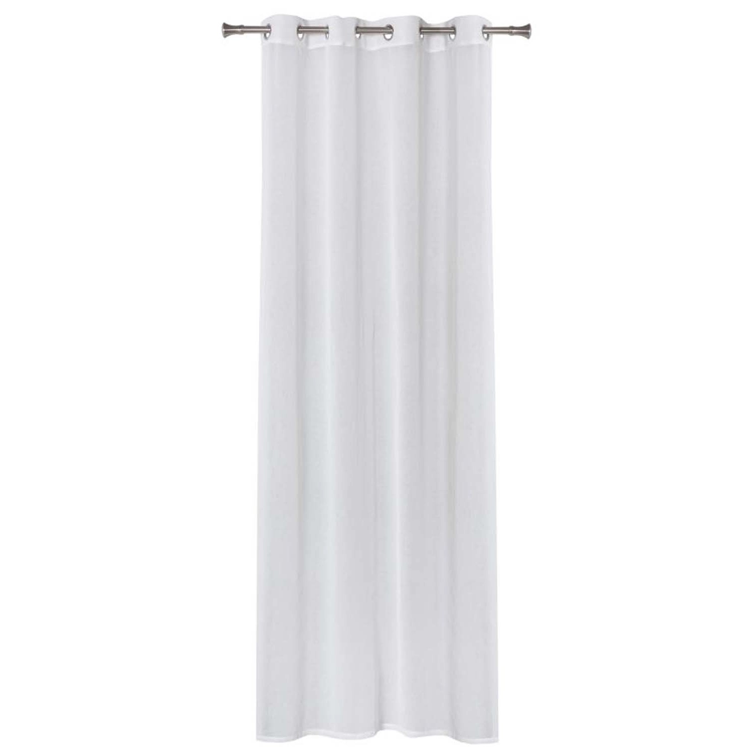 Splendid Firana GAJA na przelotkach 140 x 260 cm biała