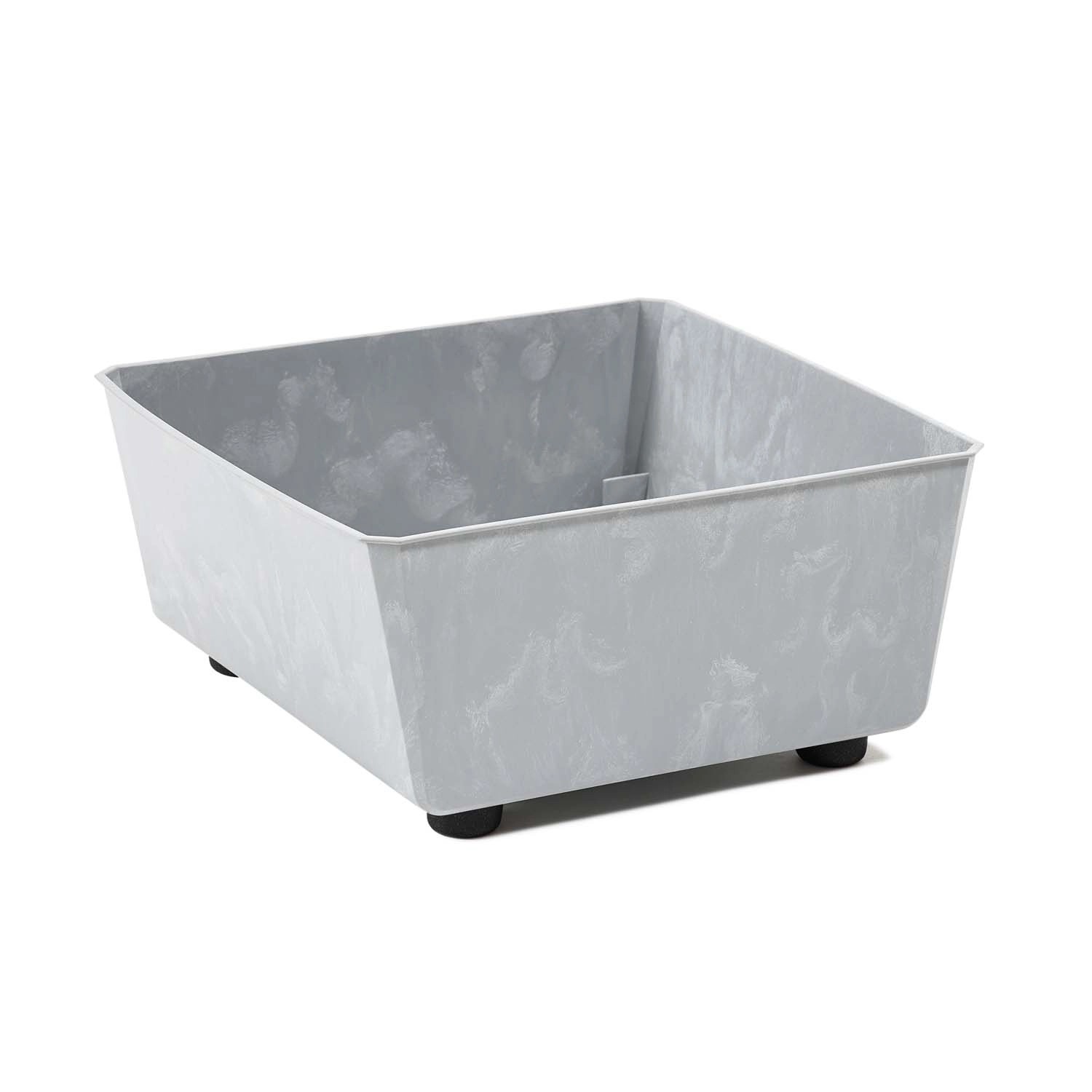 Skrzynka Saga szara beton recycled - 28,5 x 28,5