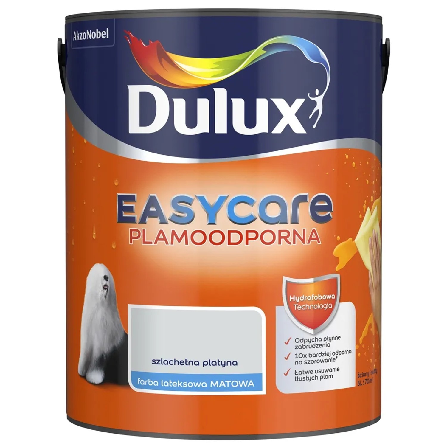 Farba plamoodporna Dulux Easy Care szlachetna platyna 5 l