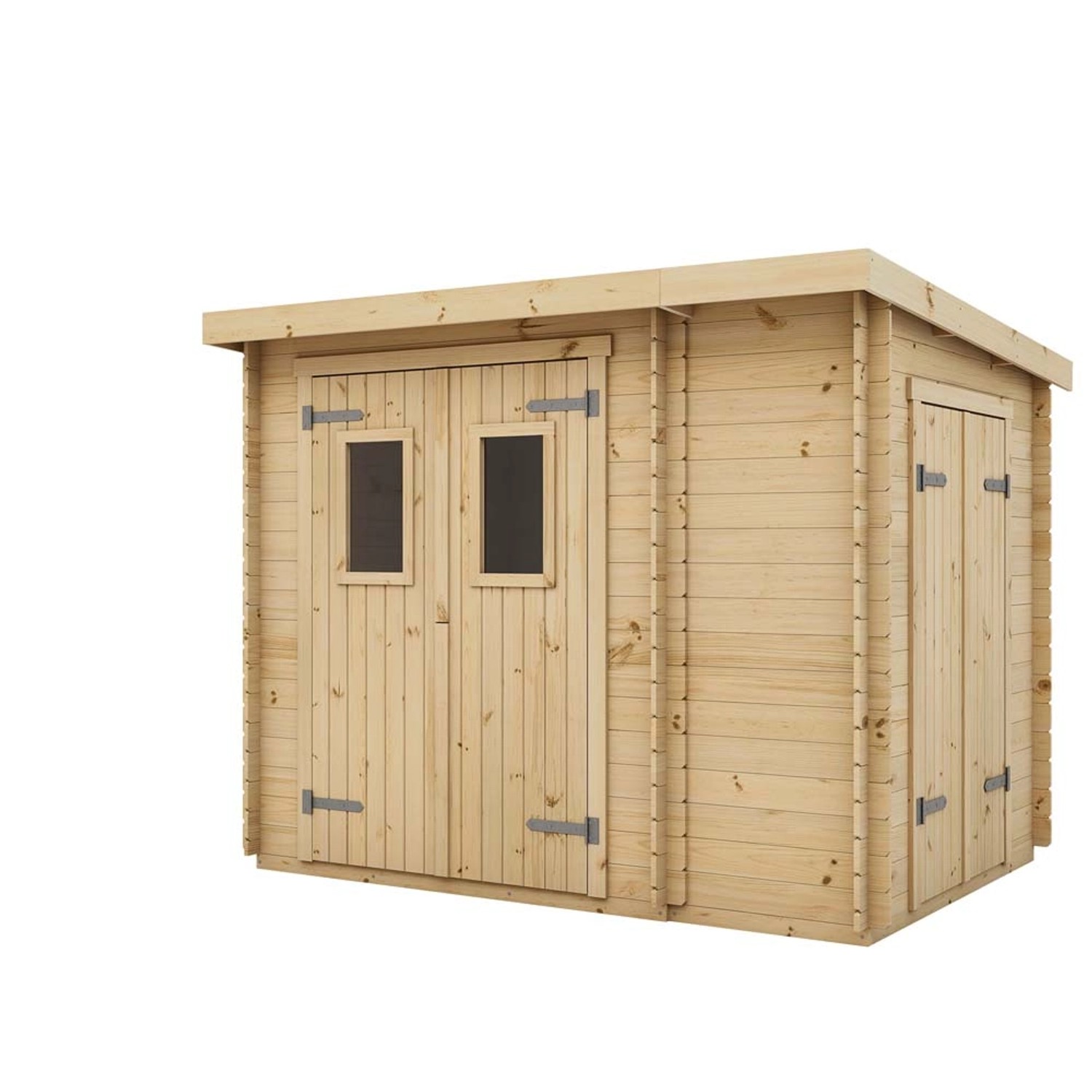 Domek Skrzyp z podłogą i składzikiem - 263 x 222 cm, wys. 213 cm