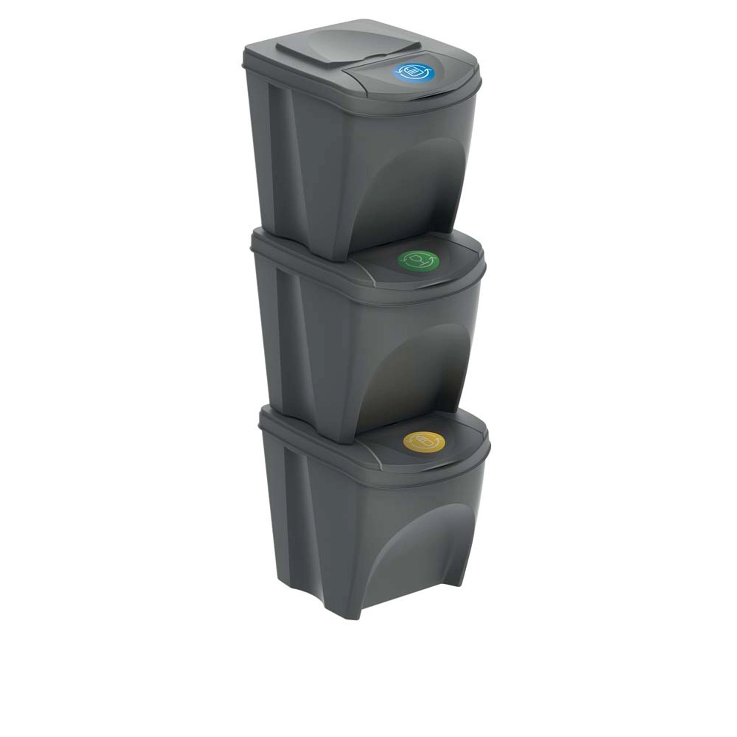 Kosz na śmieci SORTIBOX 3x25 l mix