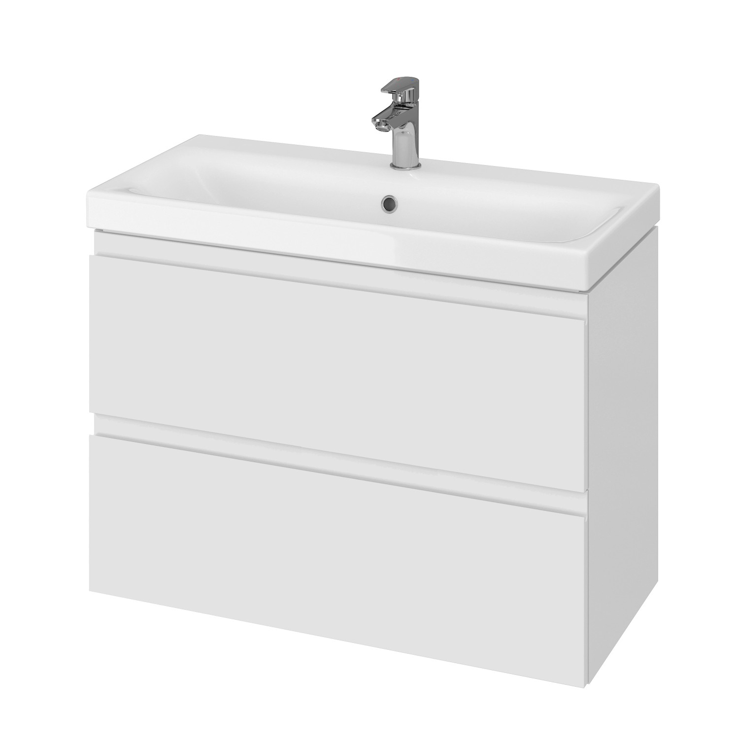 Cersanit Zestaw Szafka Z Umywalką Moduo Slim Biały 80