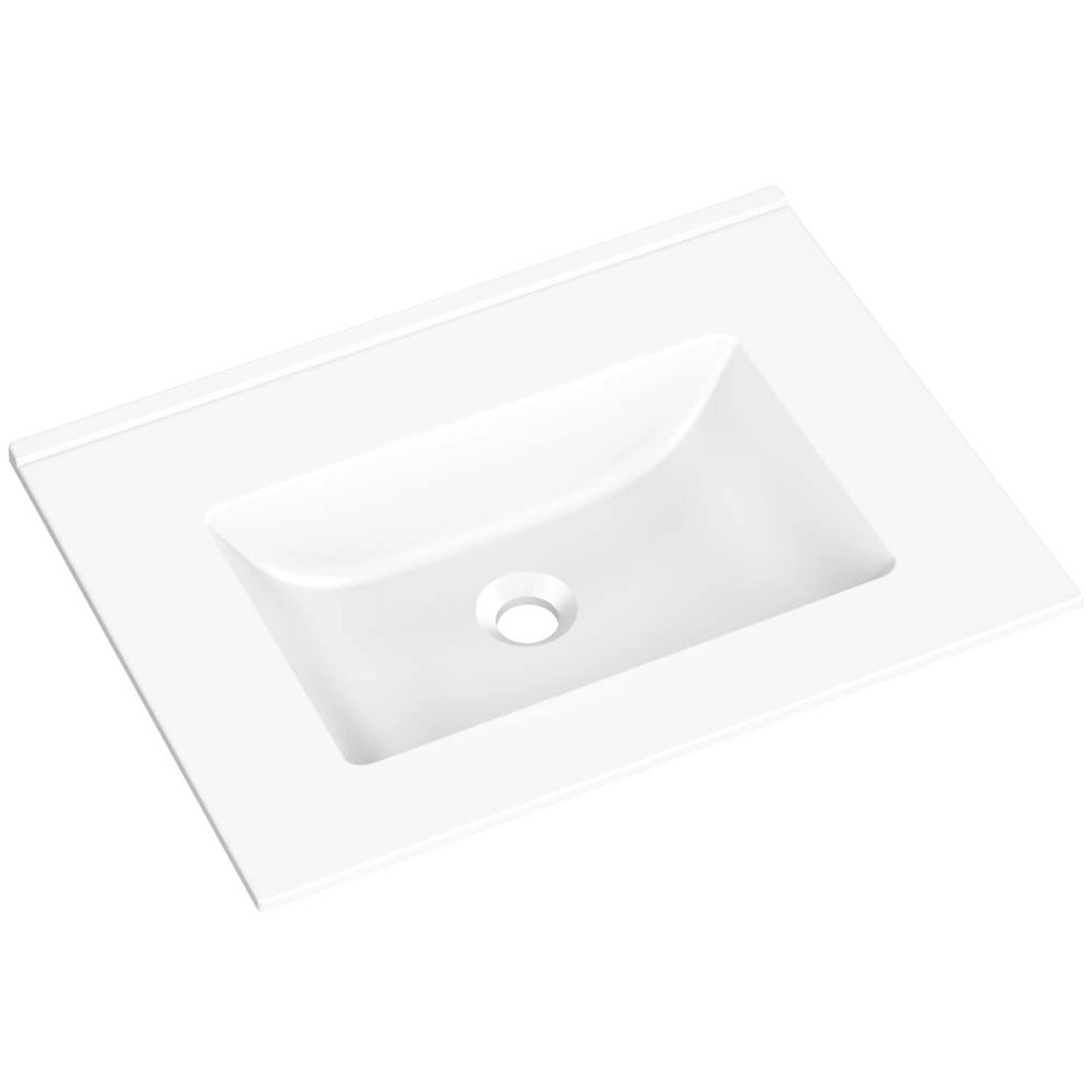 Axis Umywalka KORNAT 61 meblowa granitowa biała