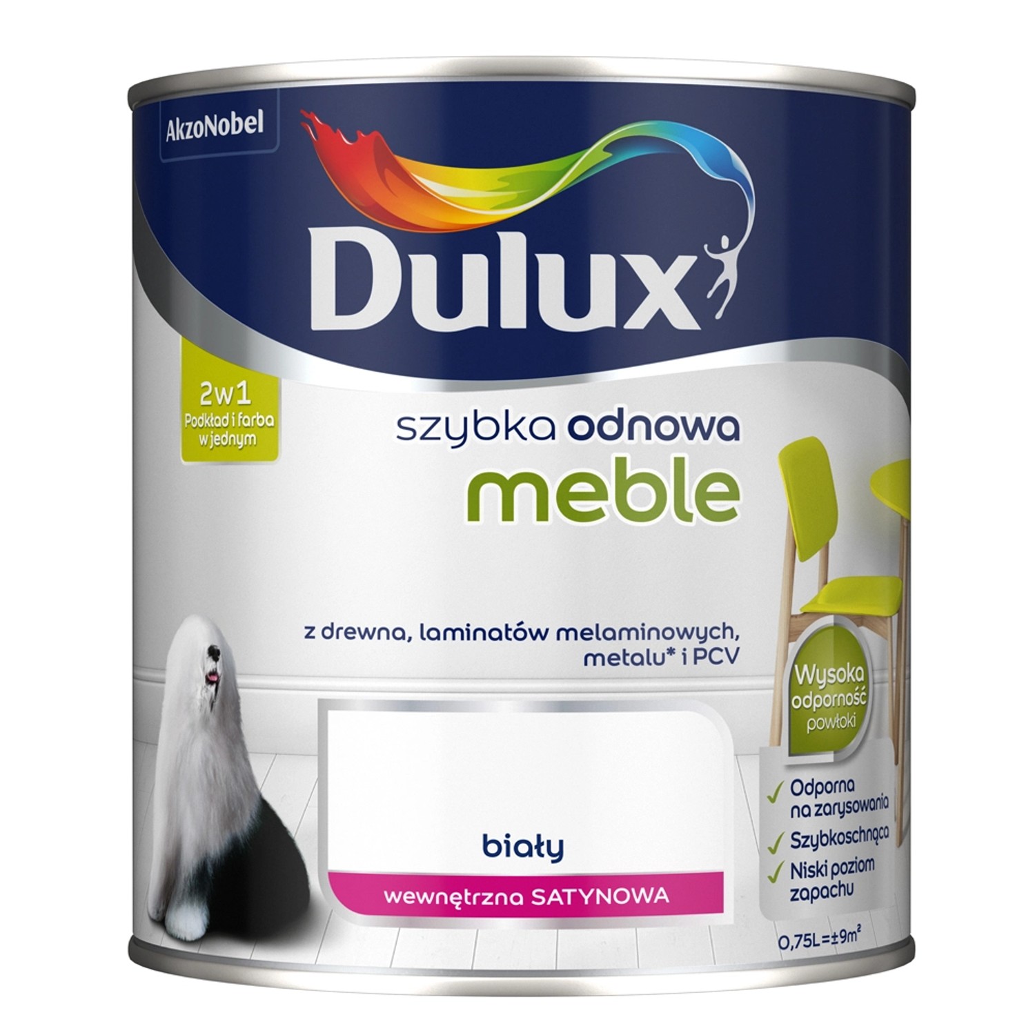 Dulux Szybka Odnowa Meble biały 750 ml
