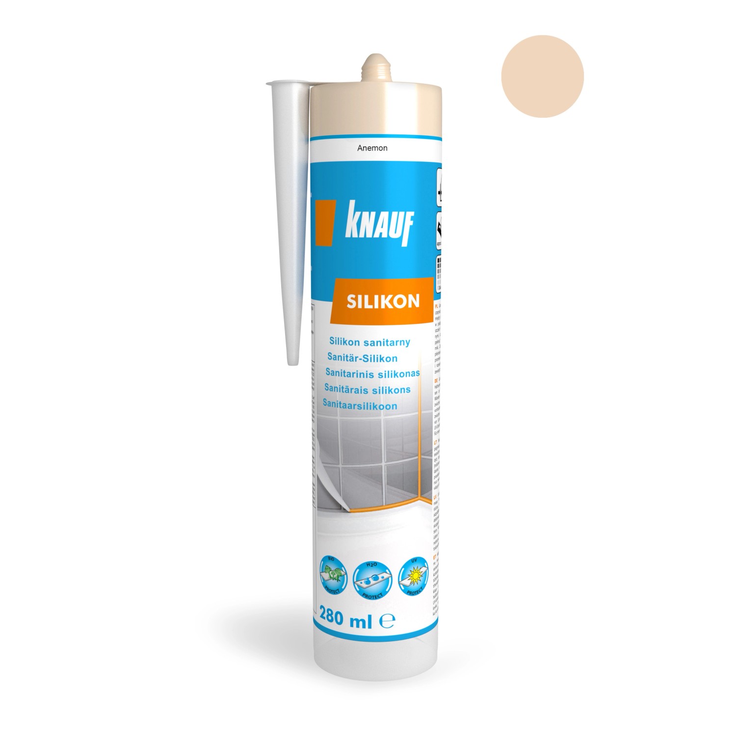 Knauf Silikon sanitarny anemon 280 ml