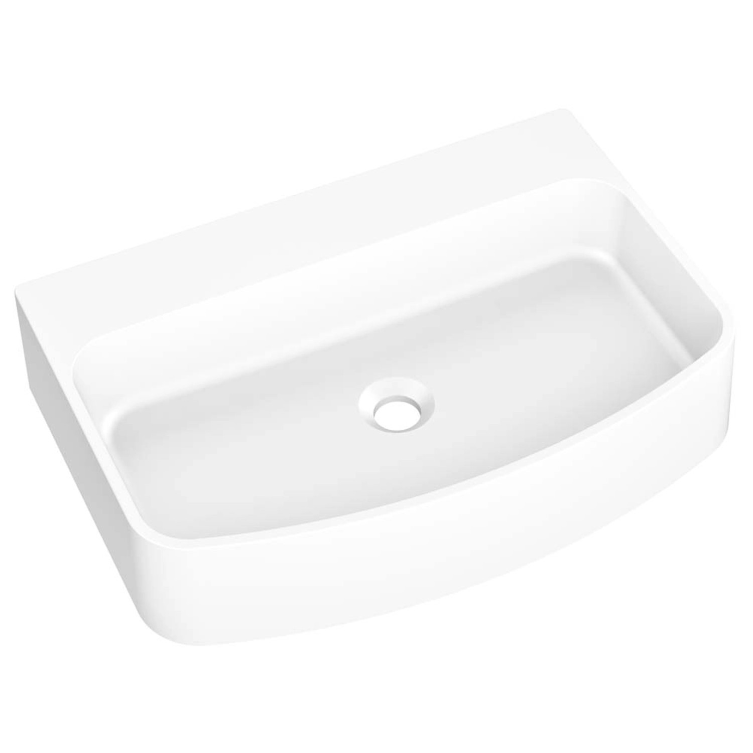 Axis Umywalka MOLAT 60 nablatowa granitowa biała