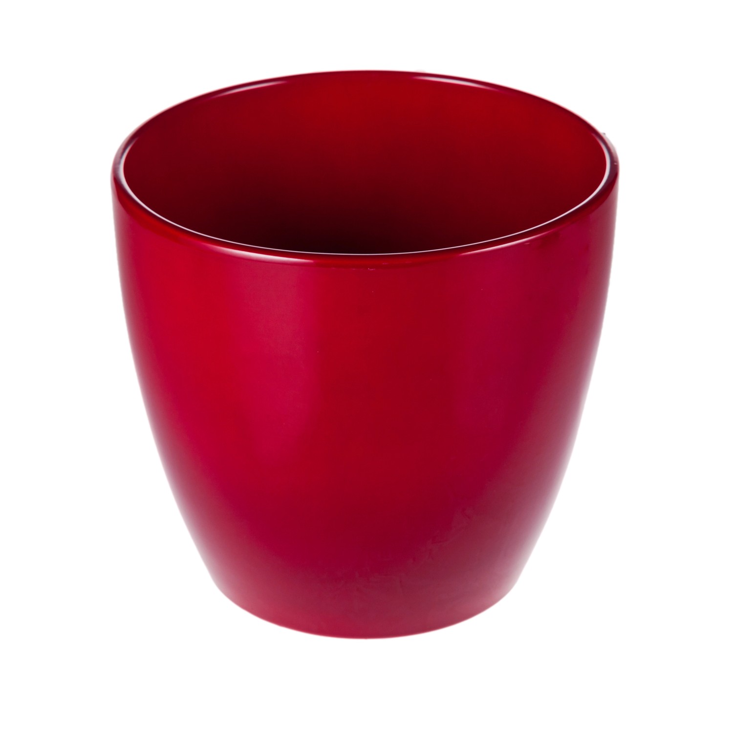 Osłonka ceramiczna Irys bordowa - śr. 25 cm