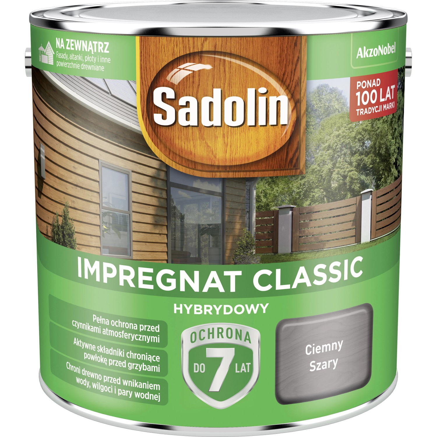 Sadolin Impregnat Classic ciemny szary - 2,5L
