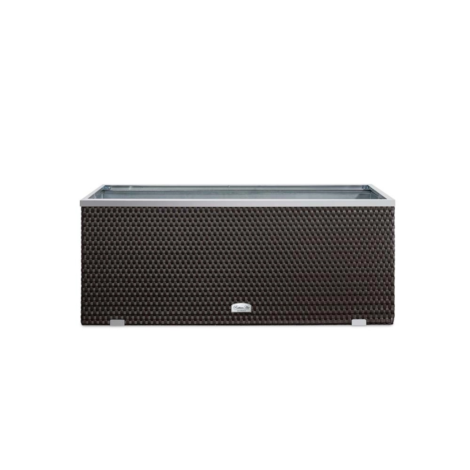 Donica rattanowa zielona - 130 x 40 x 45 cm