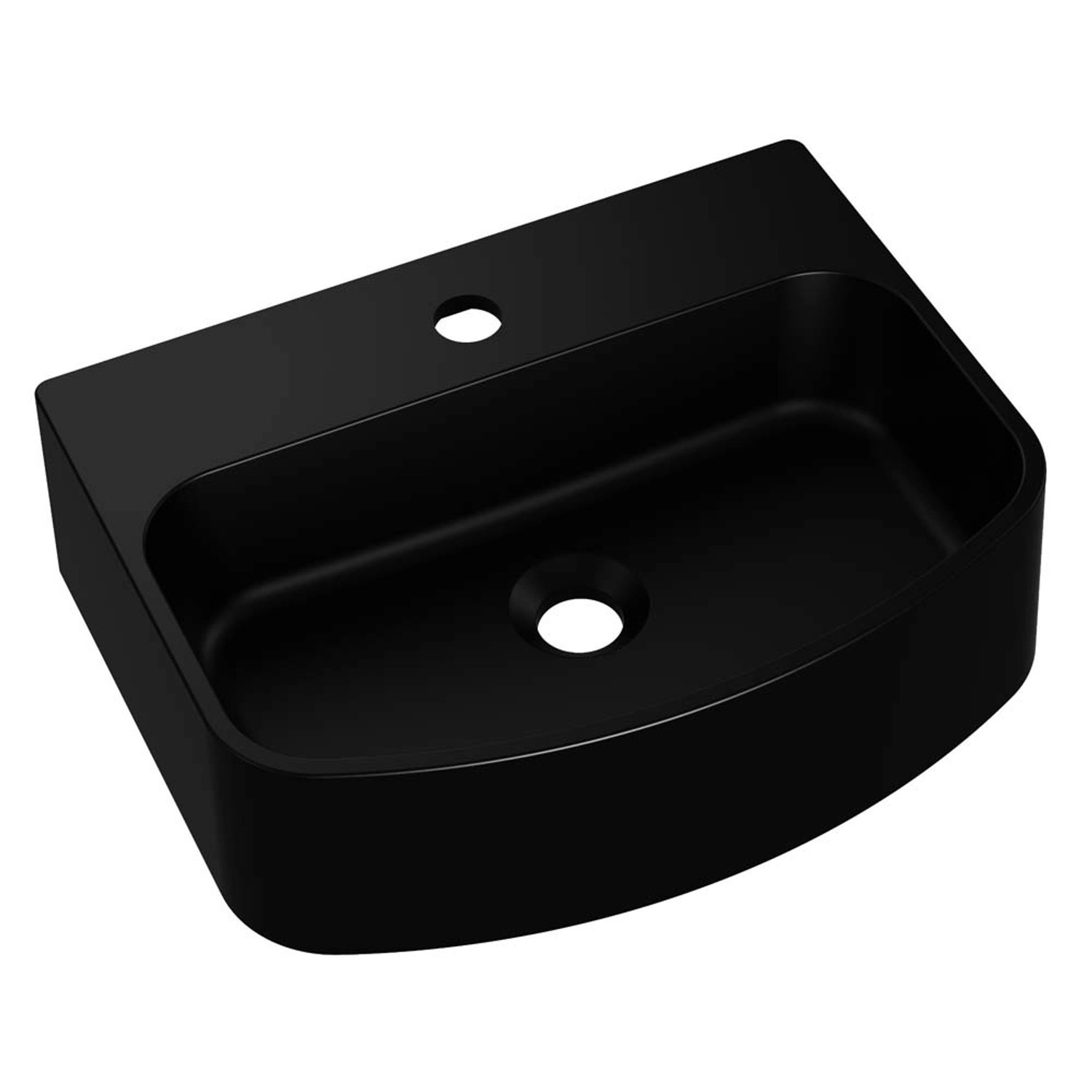 Axis Umywalka MOLAT 45 nablatowa granitowa czarna