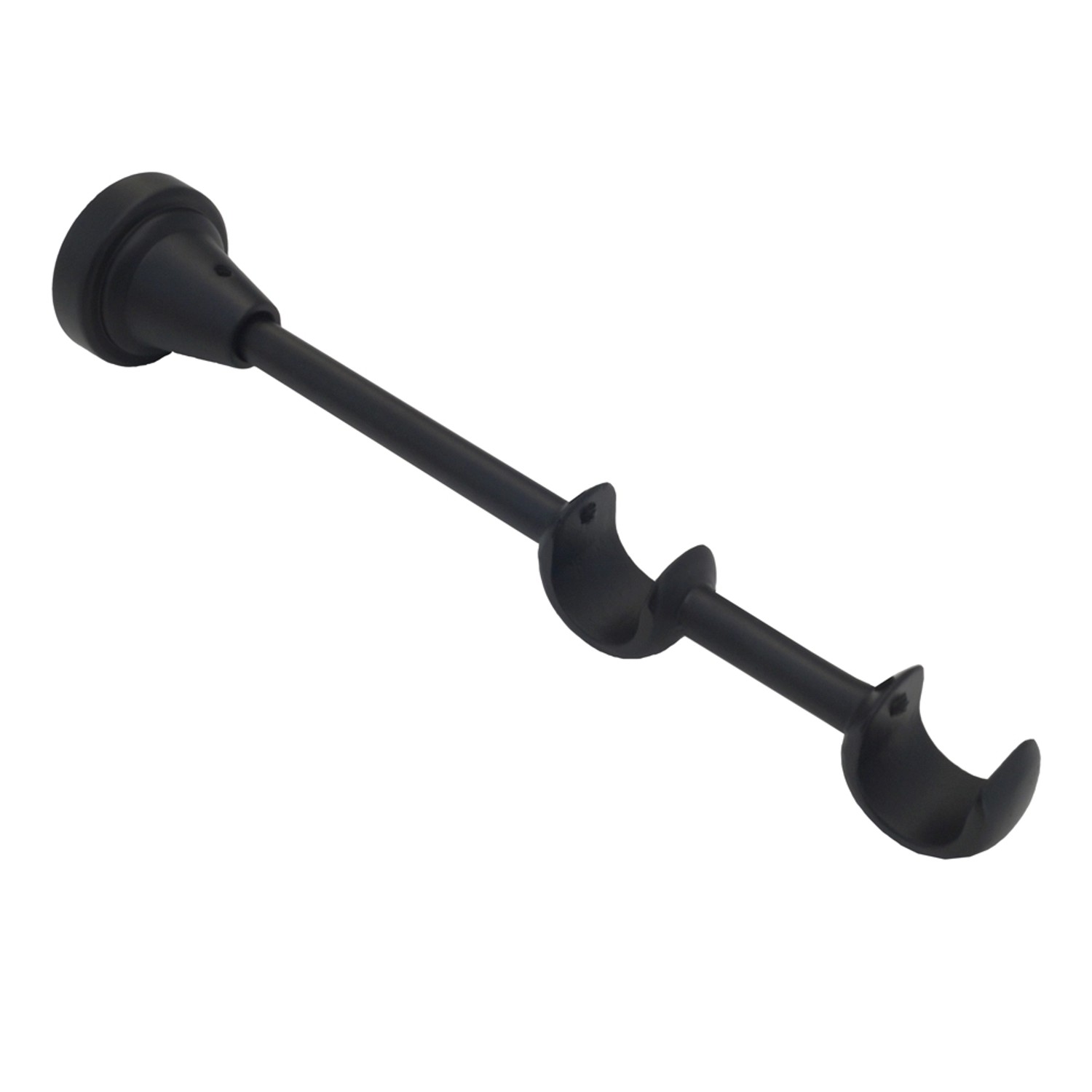 CITY wspornik podwójny 25/19 mm czarny