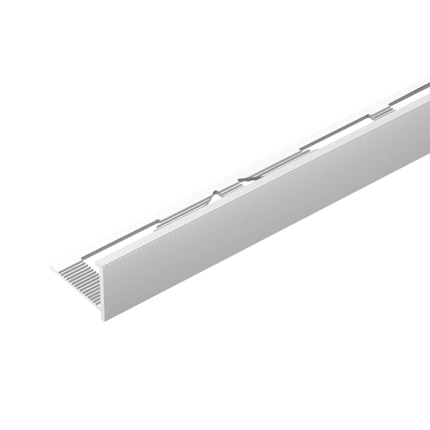 Cezar Profil aluminiowy do glazury krawędziowej Srebrny 8x1x2500 mm