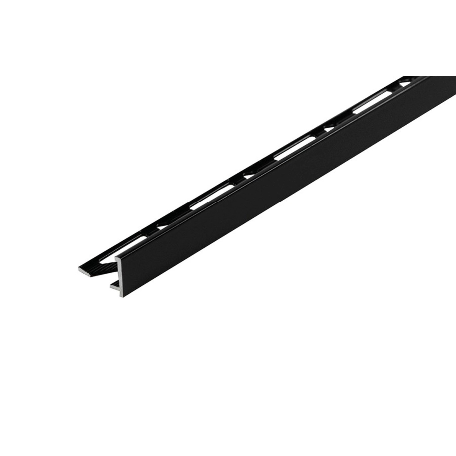 Cezar Profil aluminiowy z krawędzią czarny 10x18x2500 mm