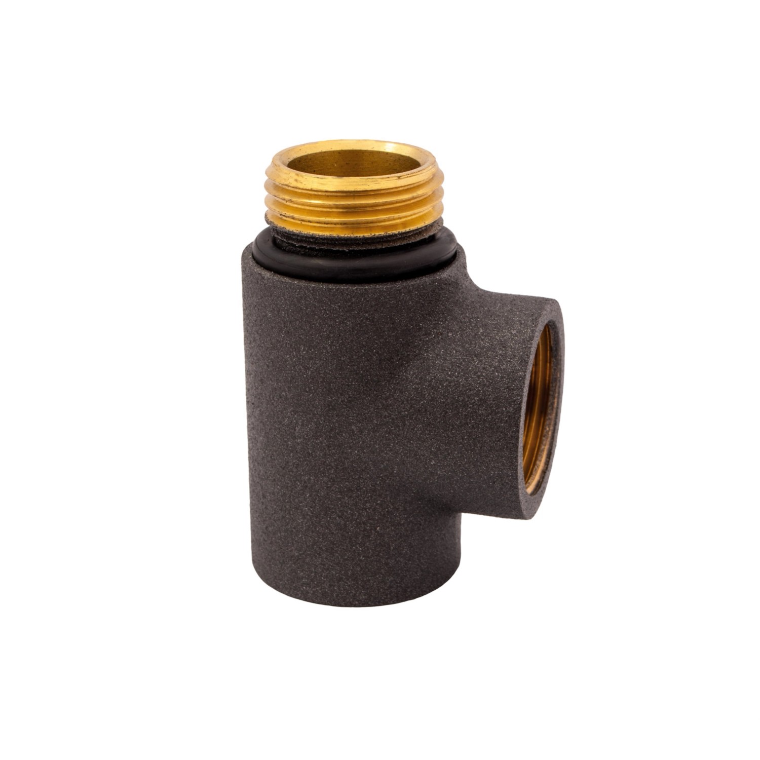 Idmar Trójnik mosiężny do grzałki antracyt 1/2"
