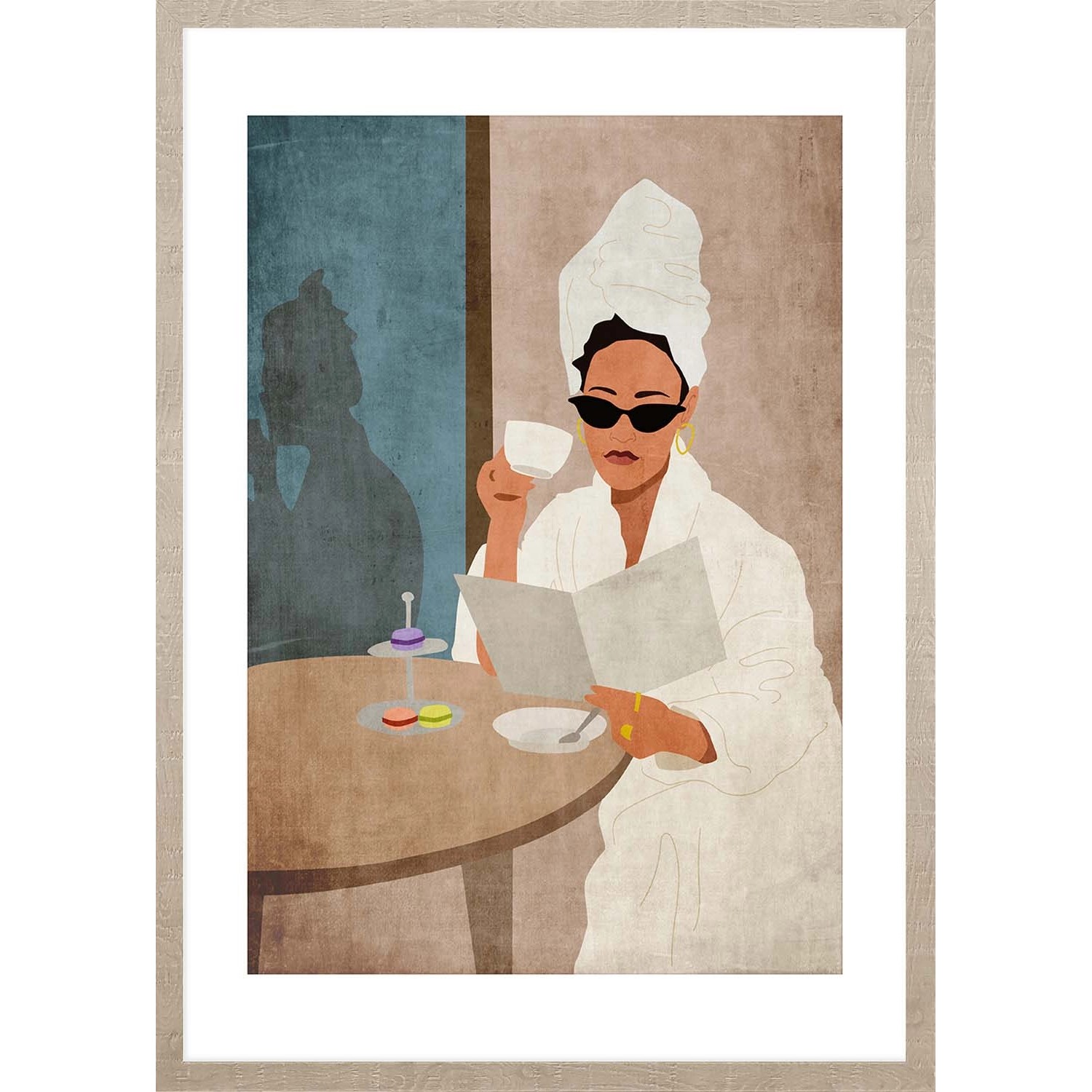 ARS LONGA Obraz WOMAN WITH COFFEE 53 x 73 cm