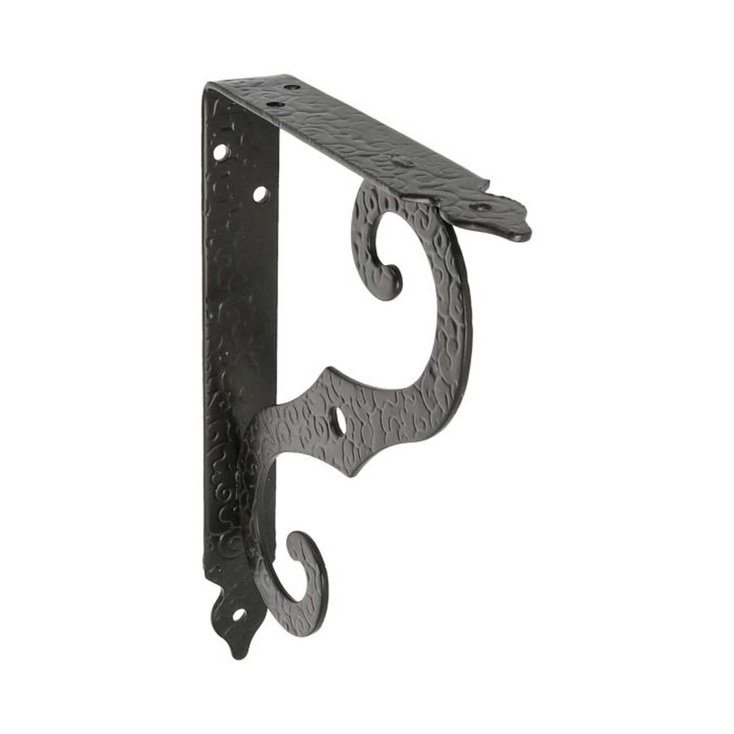 Agas Wspornik do półki 150 × 115 mm czarny ornament