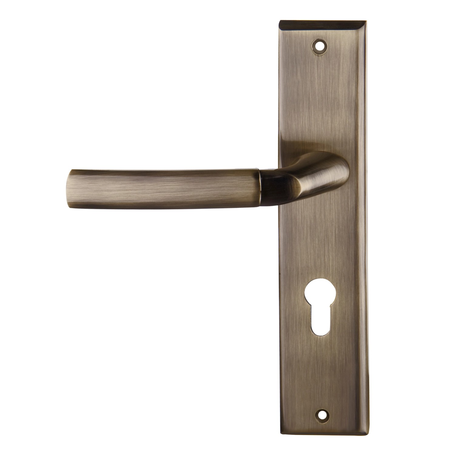 Klamka z szyldem Zeus lewa patyna