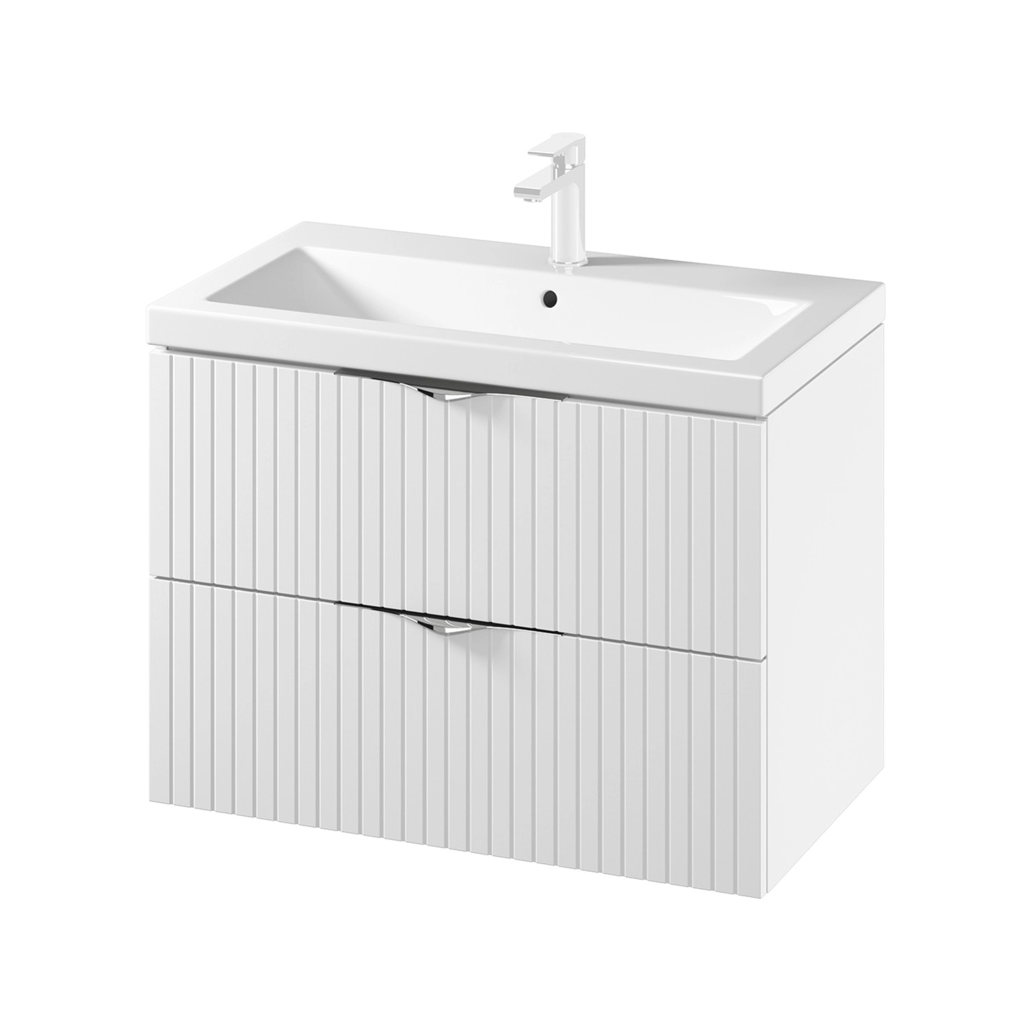 Cersanit Zestaw Tirso szafka + umywalka 80 biały