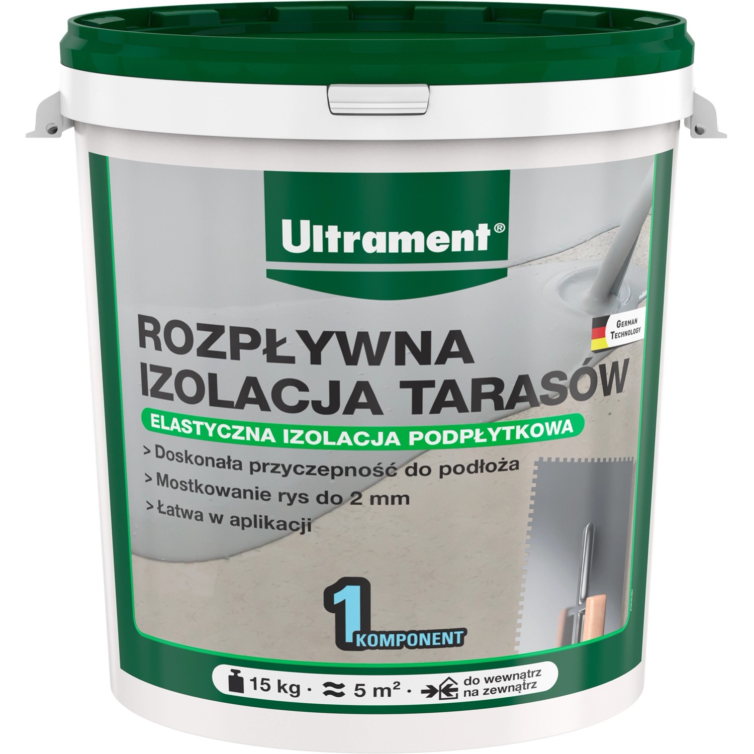 Ultament Rozpływna izolacja tarasów 15 kg