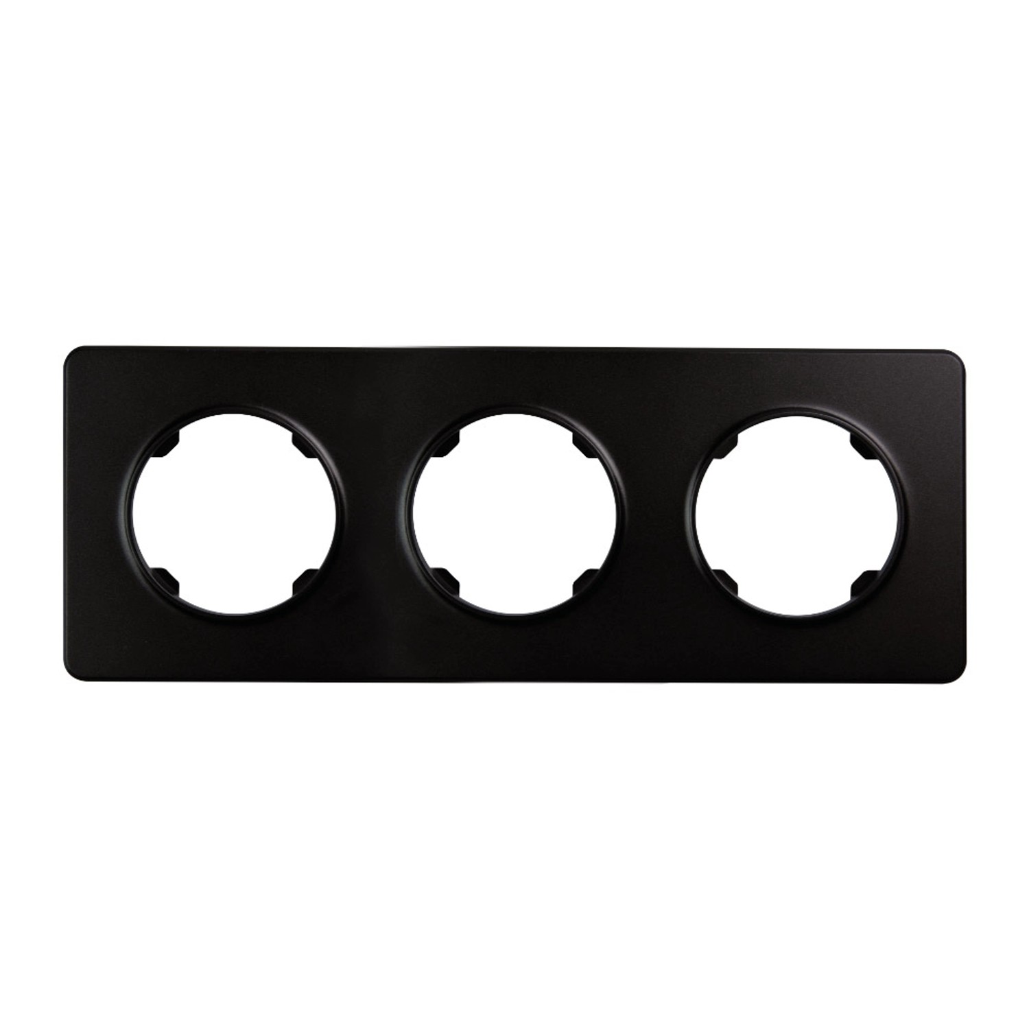 Electromalt Ramka Oval 3-krotna czarna