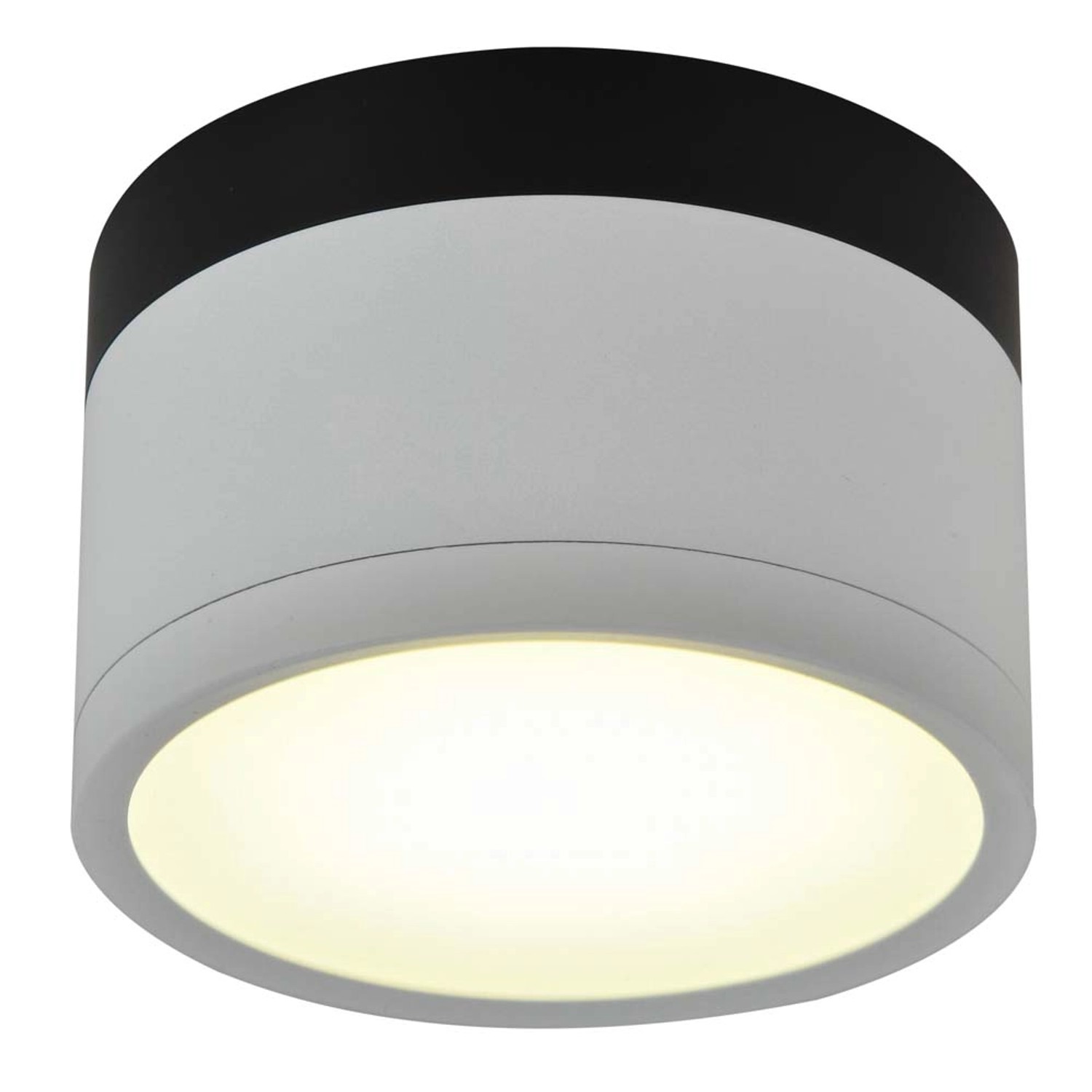 Candellux Oprawa LED natynkowa śr. 8,8 cm biało-czarna 9W 590 lm 4000K