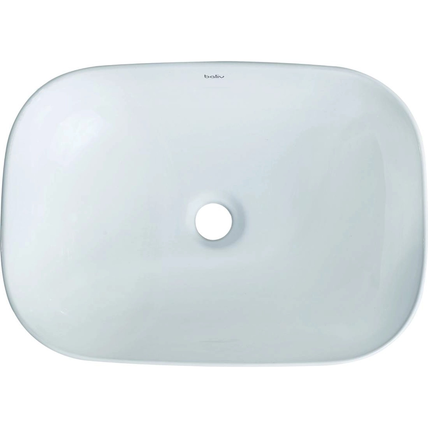 baliv Umywalka 214704 nablatowa ceramiczna biała