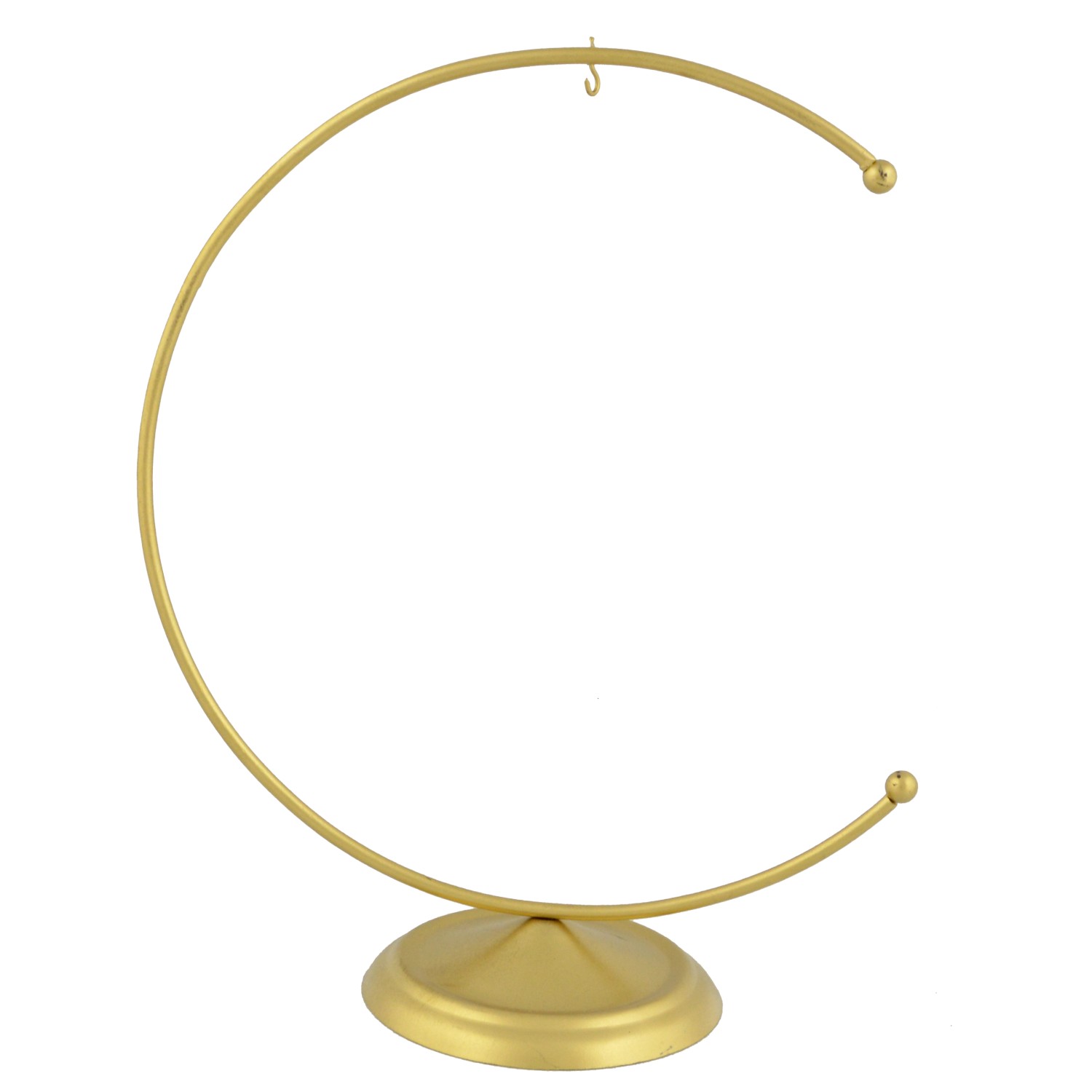 Stojak metalowy do bombek złoty - śr. 15 cm