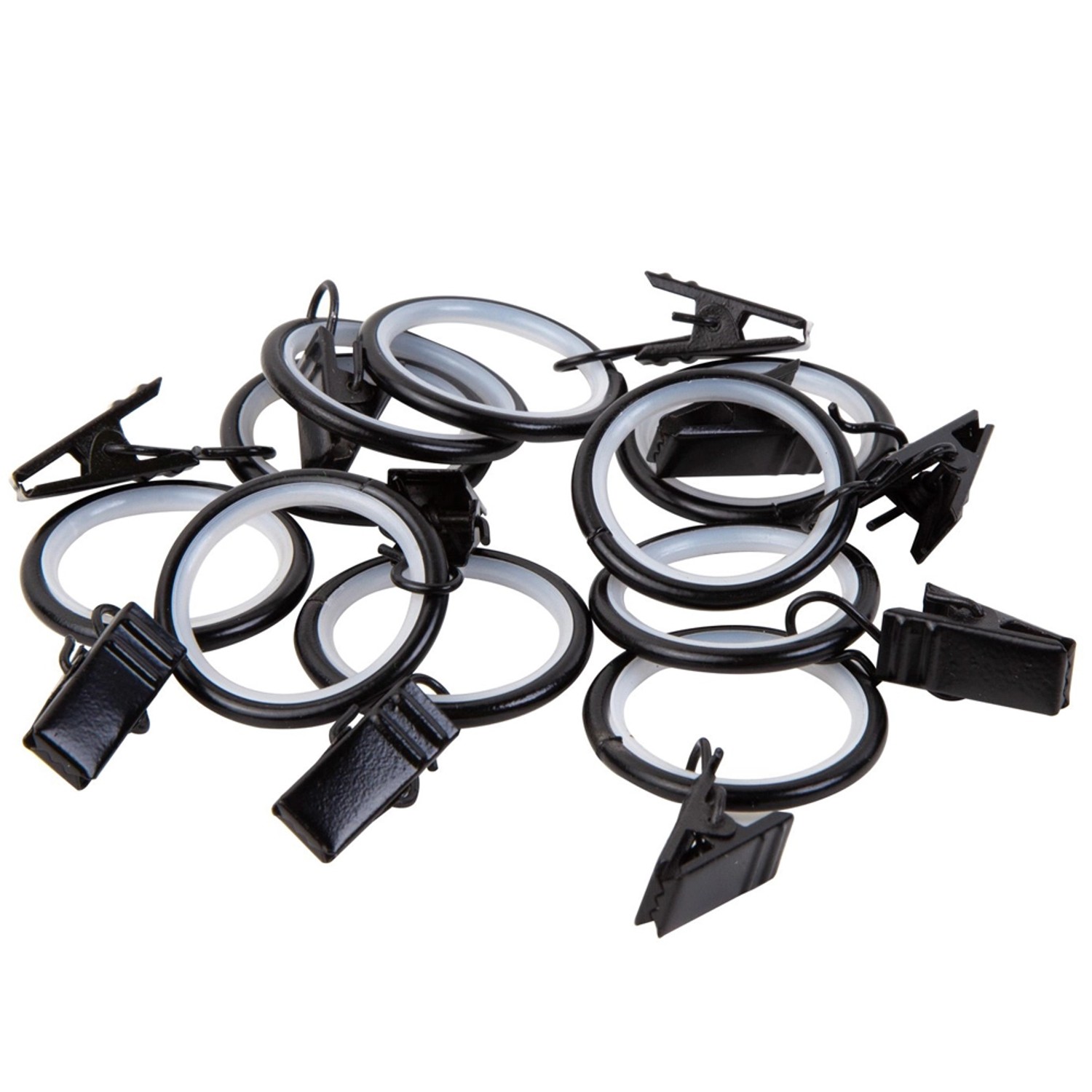 Kółko z żabką FUSION czarny mat 10 szt.