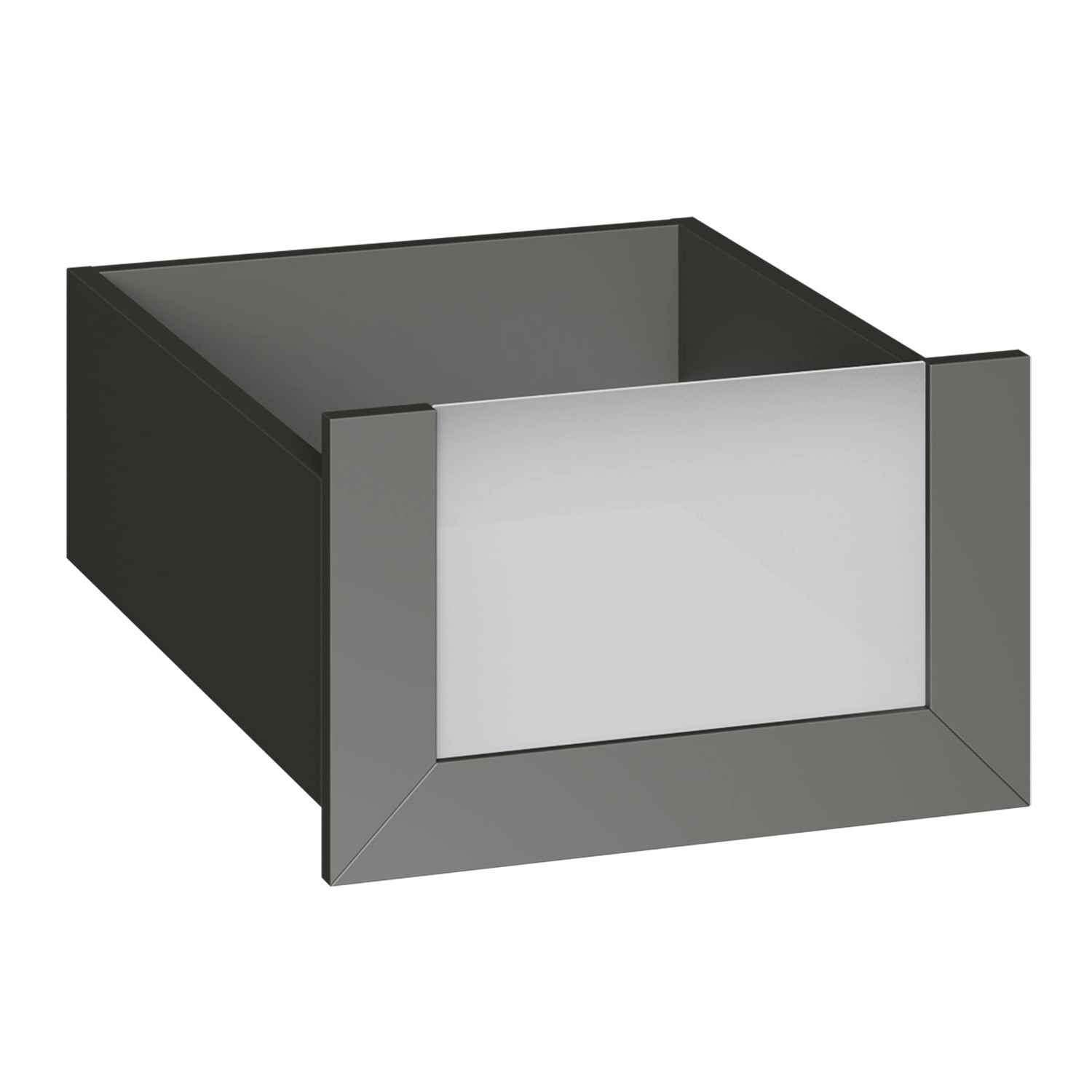 Szuflada grafit ze szklanym frontem 50 x 25 cm Garderoby/Szafy Modułowe