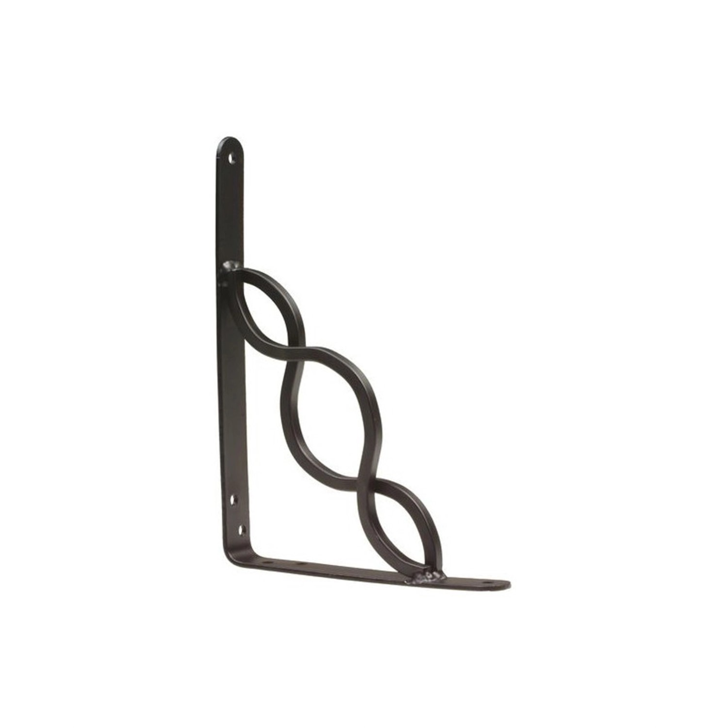 Agas Wspornik do półki 150 × 125 mm czarny max. 195 kg