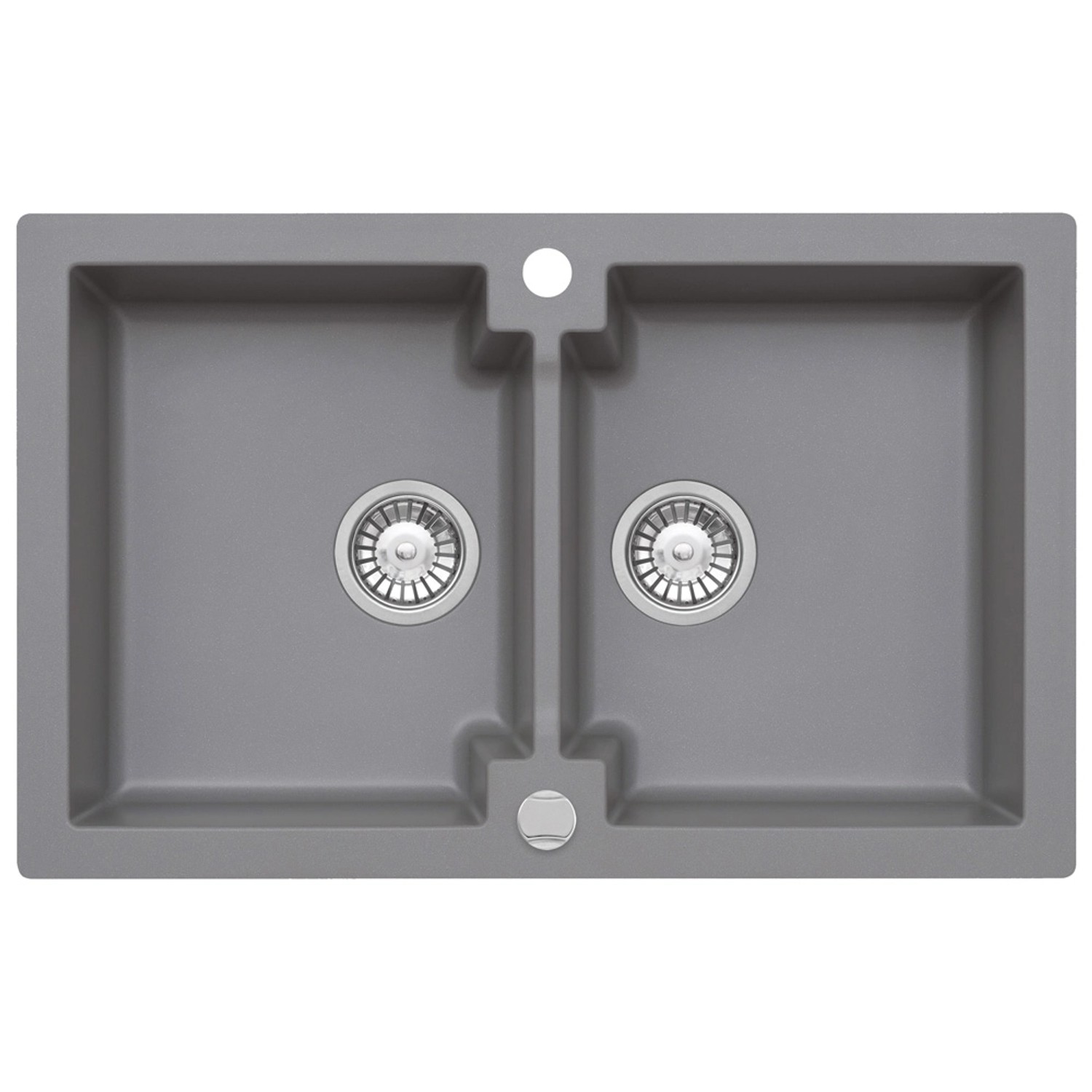 Zlewozmywak Mojito 16 2-kom. moonlight grey 79x50 cm