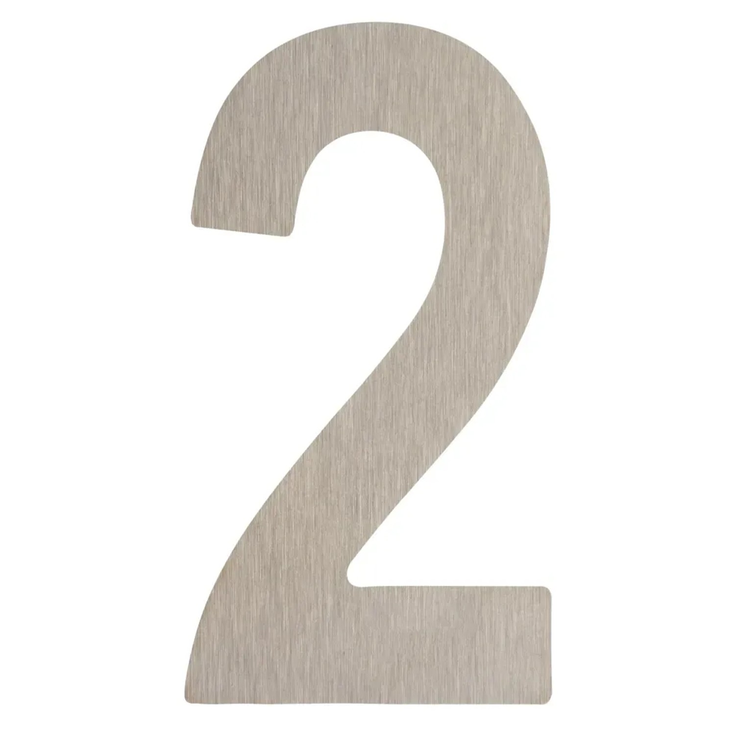 Metro Cyfra 2 samoprzylepna inox wys. 5cm