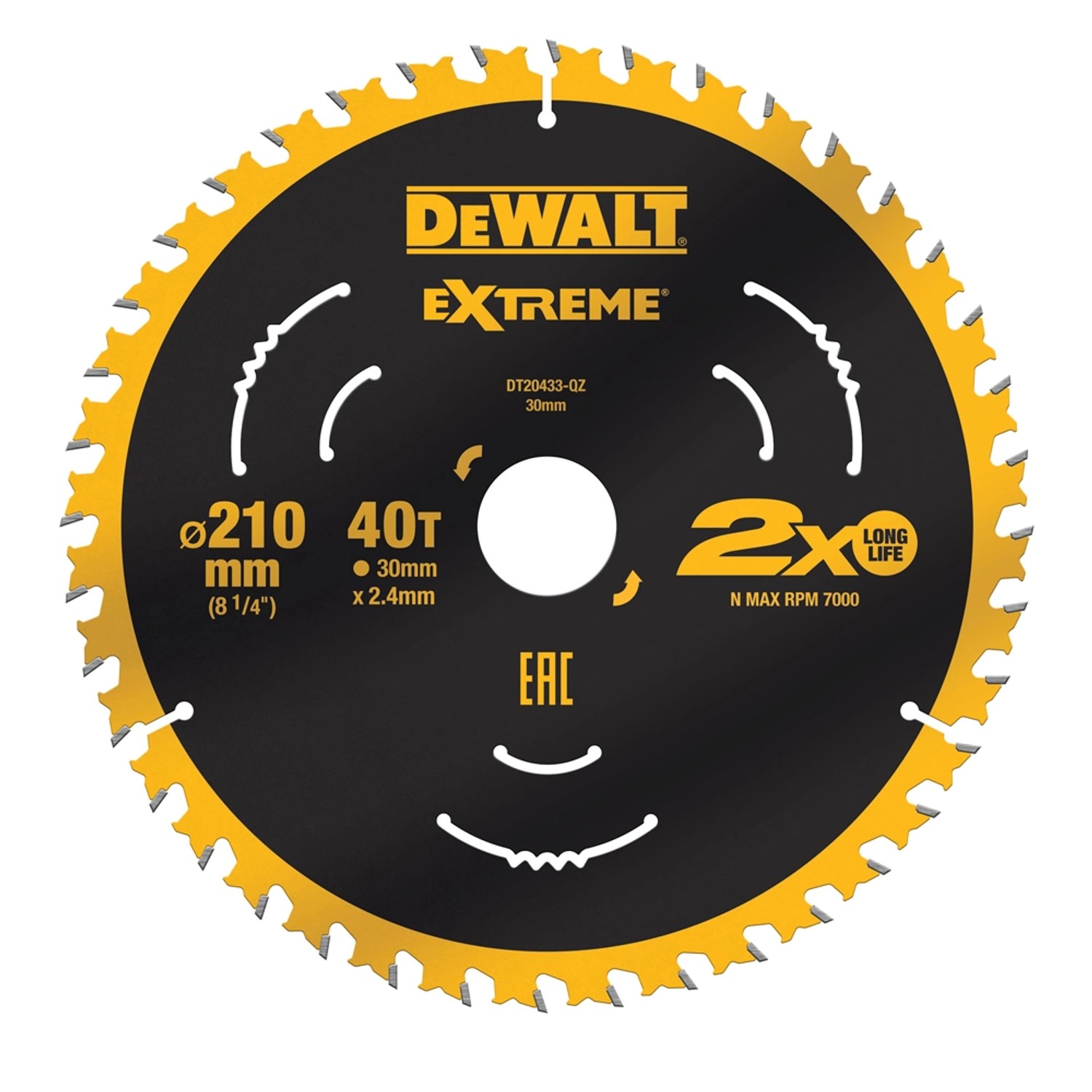 Dewalt Extreme Tarcza pilarska 210x30mm/40 zębów