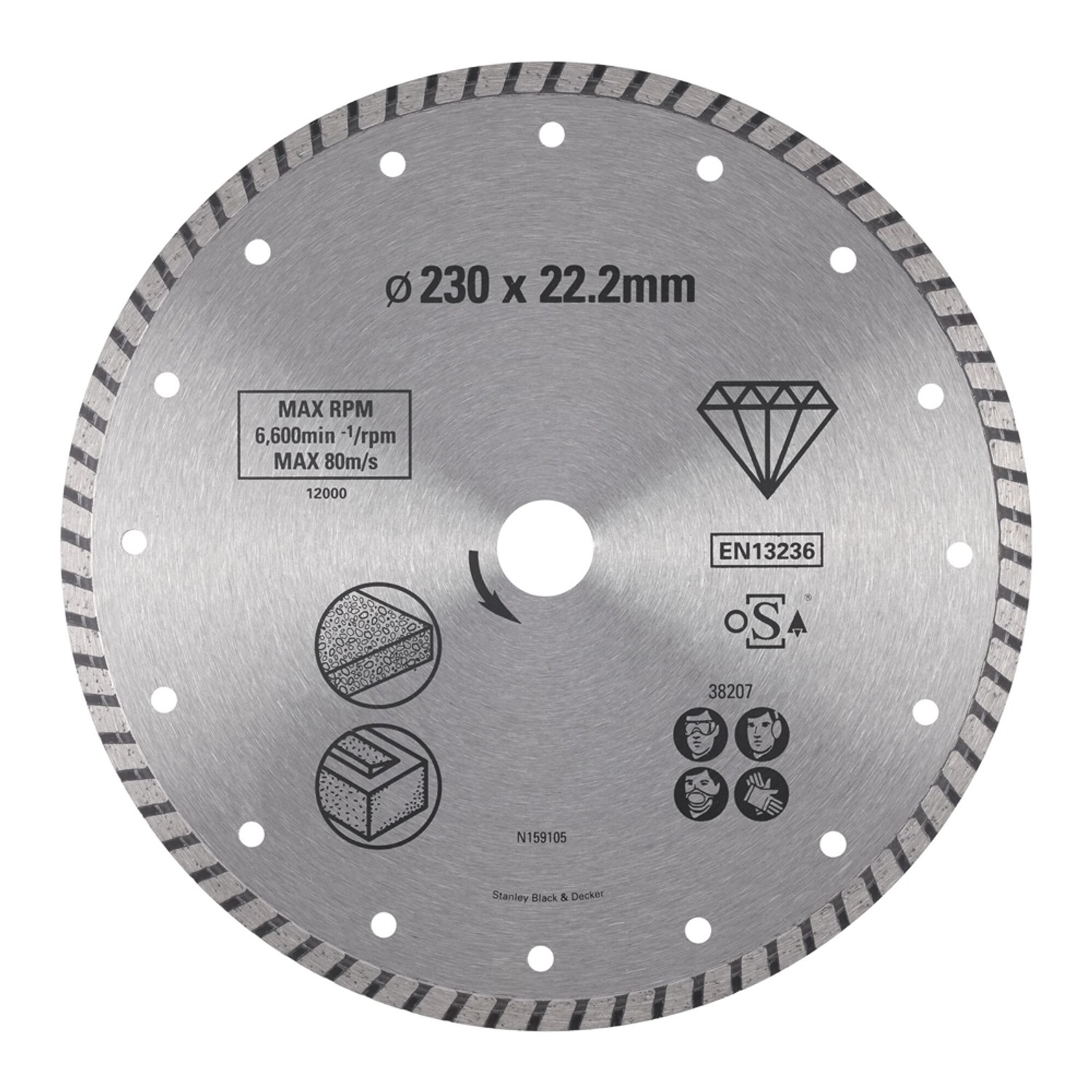 Stanley Tarcza diamentowa do betonu 230 mm